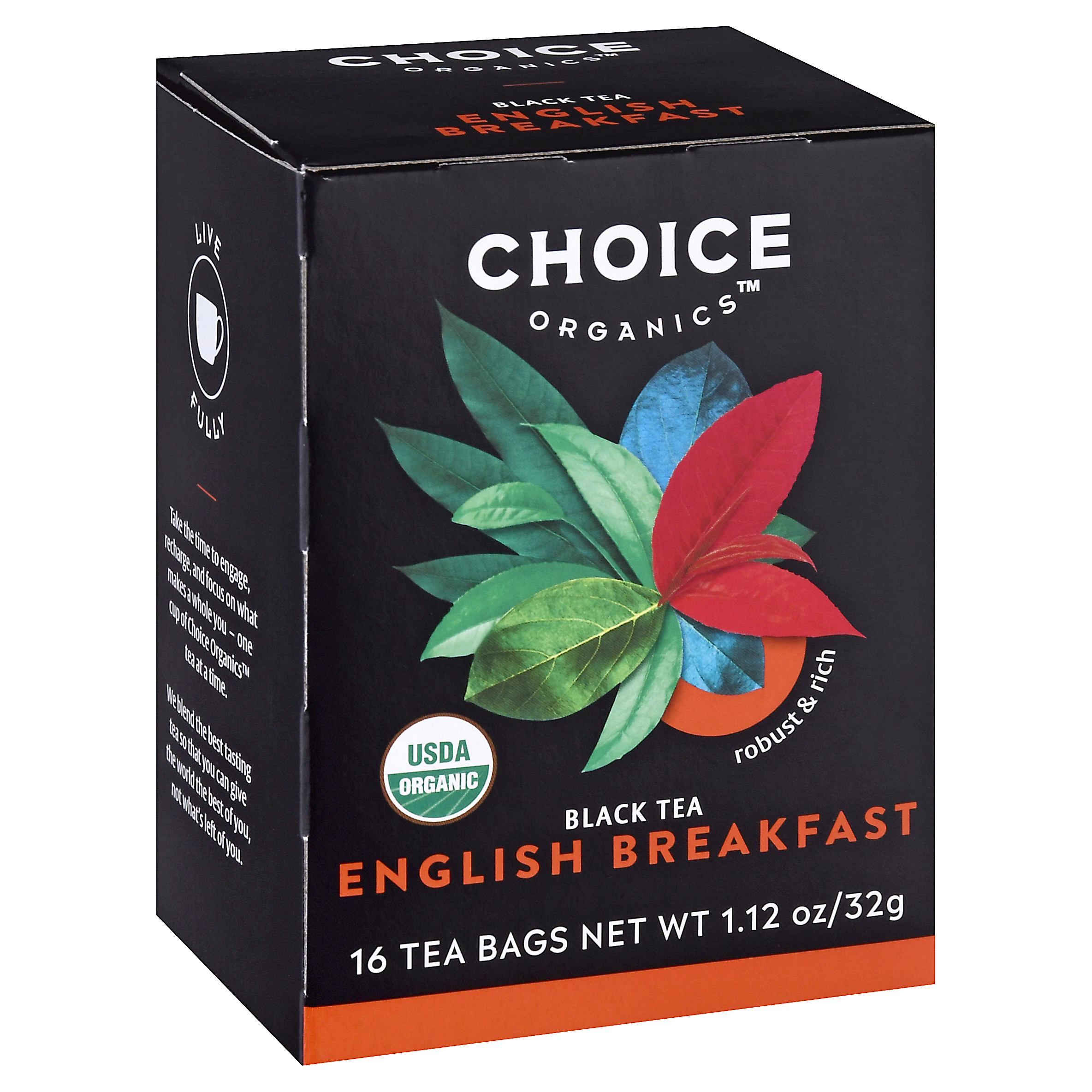 Choice Organics Bags English Breakfast Black Tea