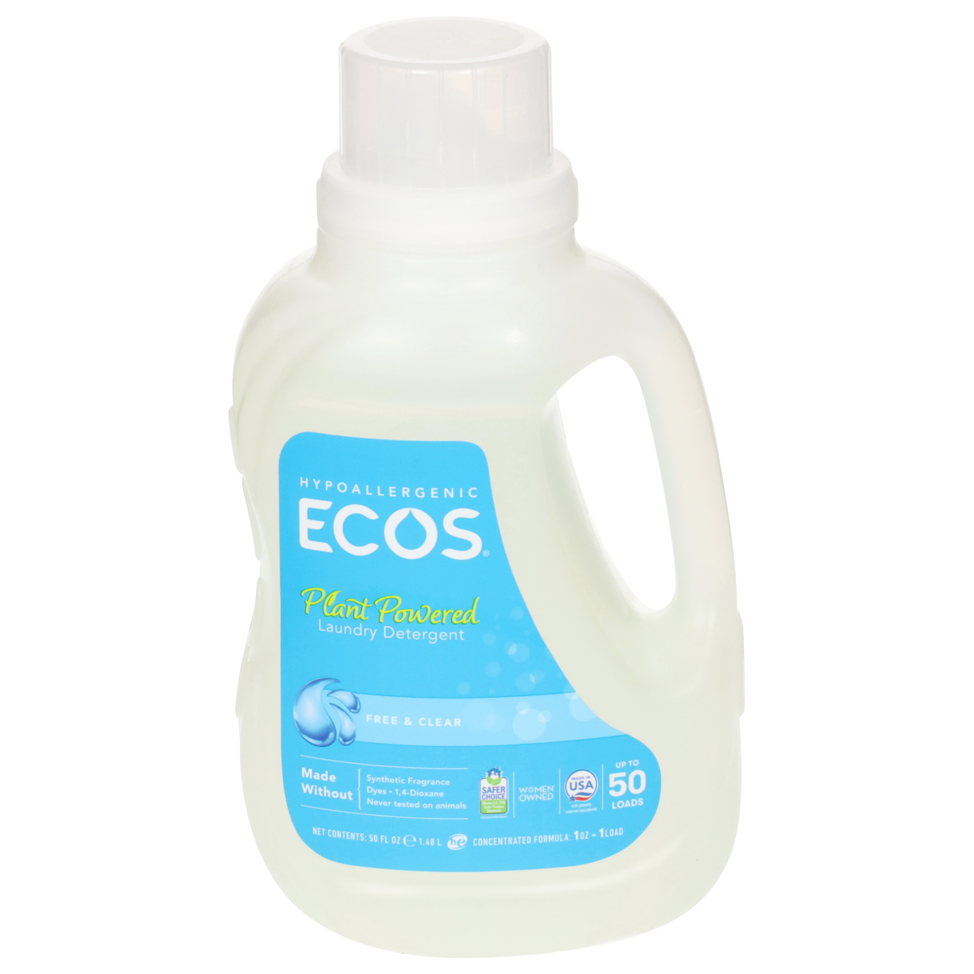Ecos Plant Powered Free & Clear Laundry Detergent