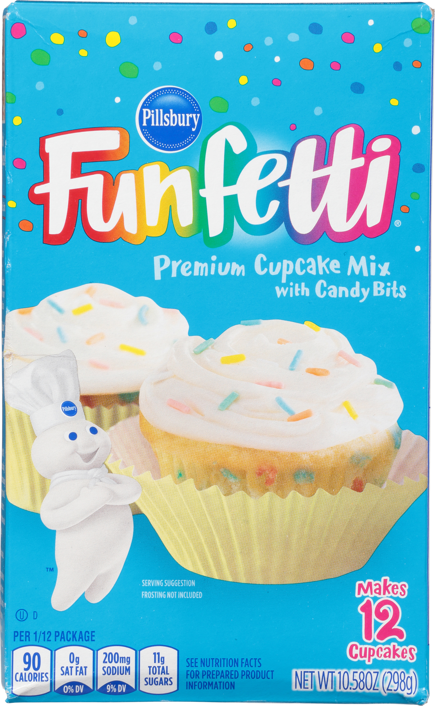 Pillsbury Funfetti Premium Cupcake Mix 10.58oz