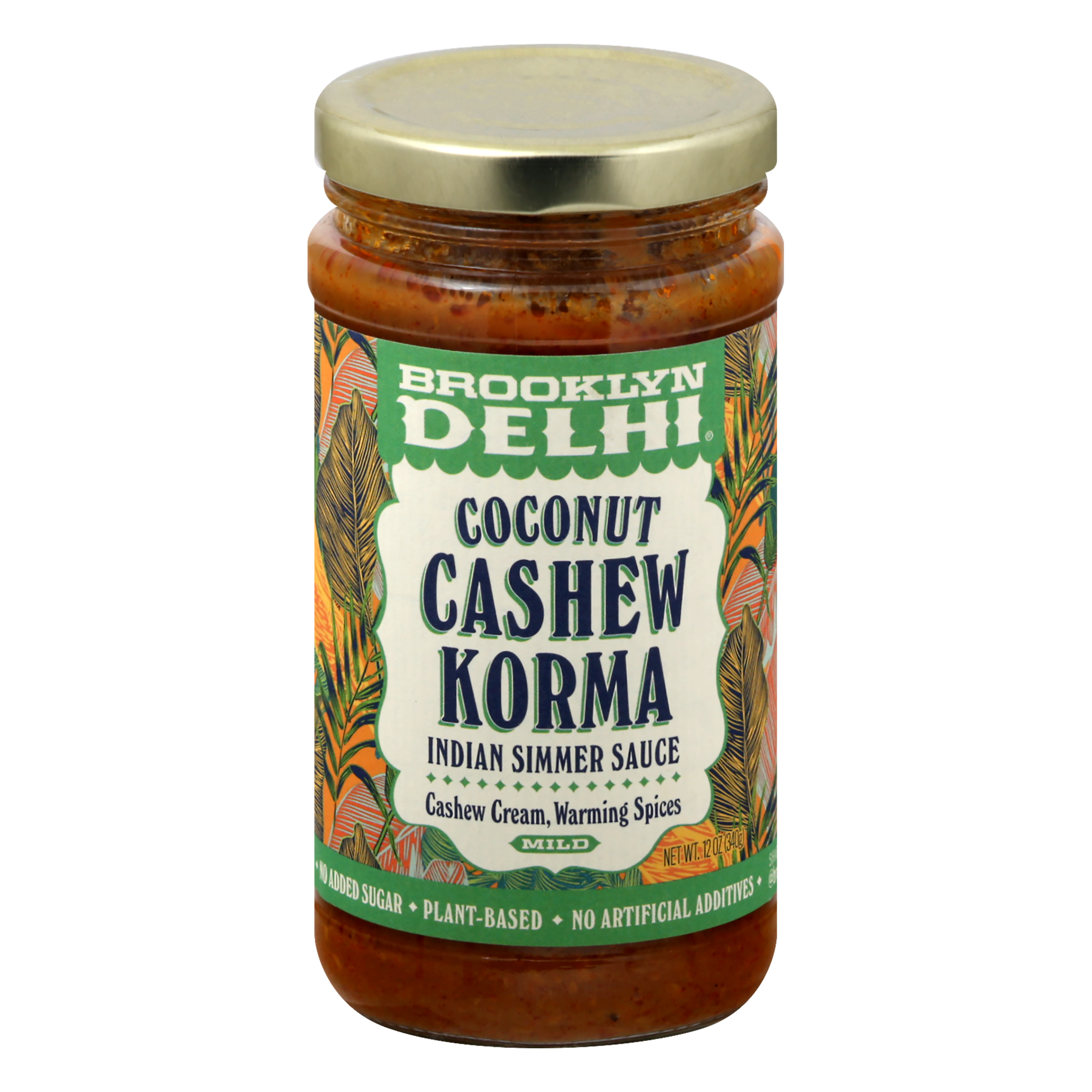 Brooklyn Delhi Mild Coconut Cashew Korma Indian Simmer Sauce