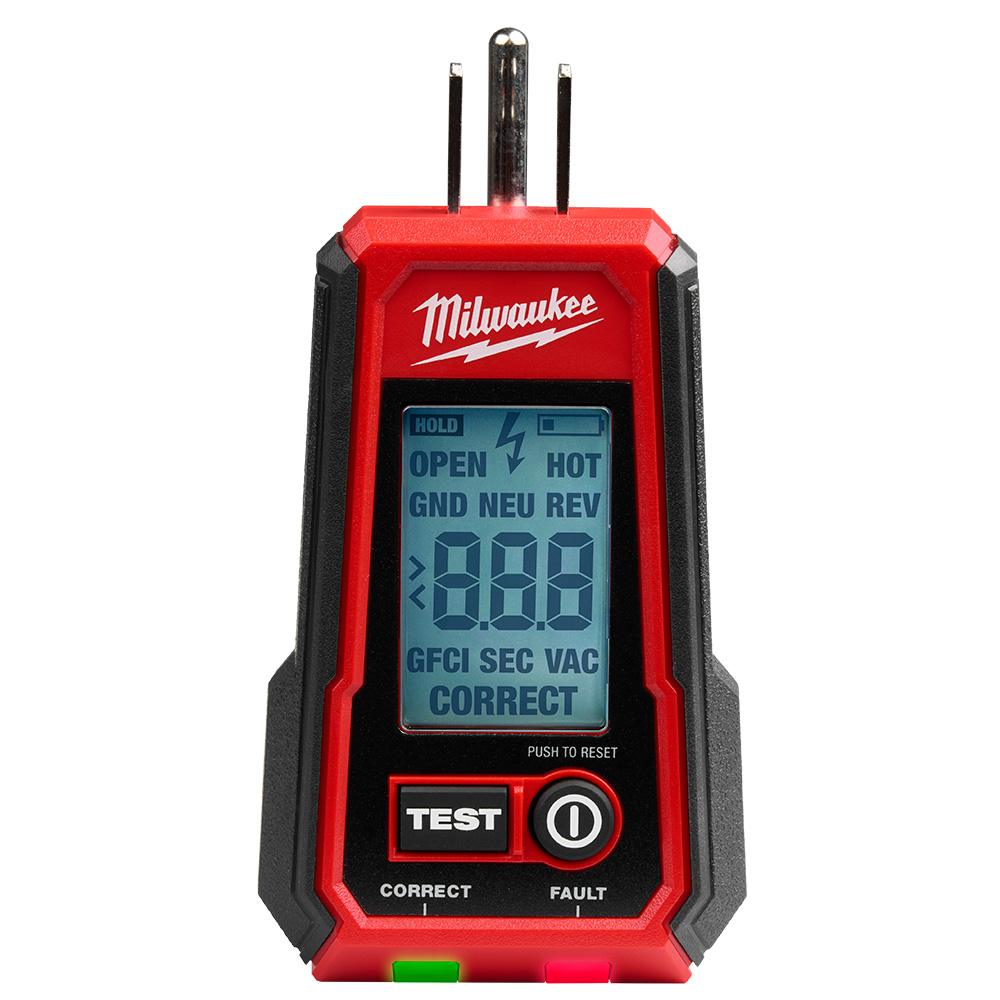 MIL 2224-20 DIGITAL GFCI RECEPTACLE TESTER