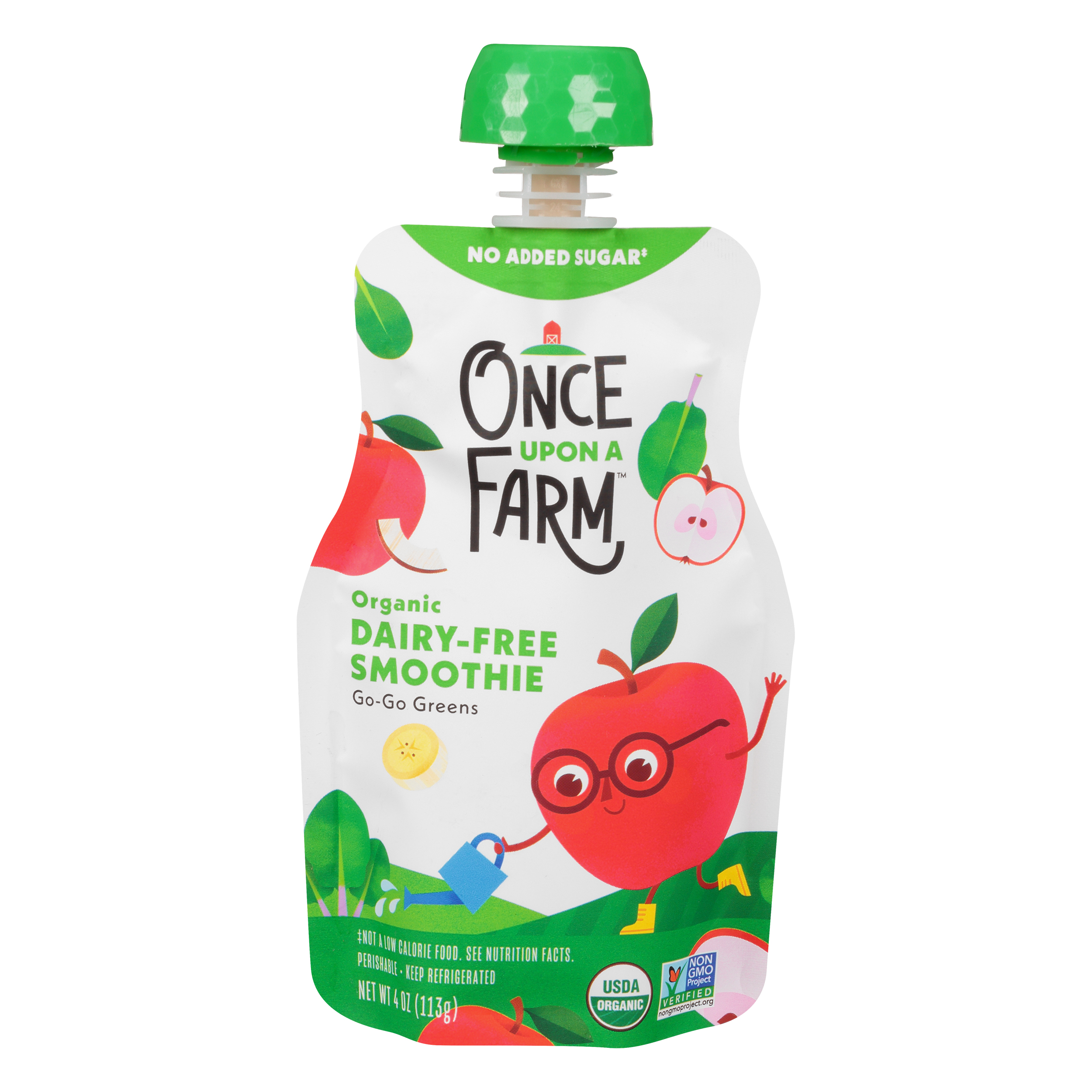 Once Upon a Farm Organic Dairy-Free Go-Go Greens Smoothie