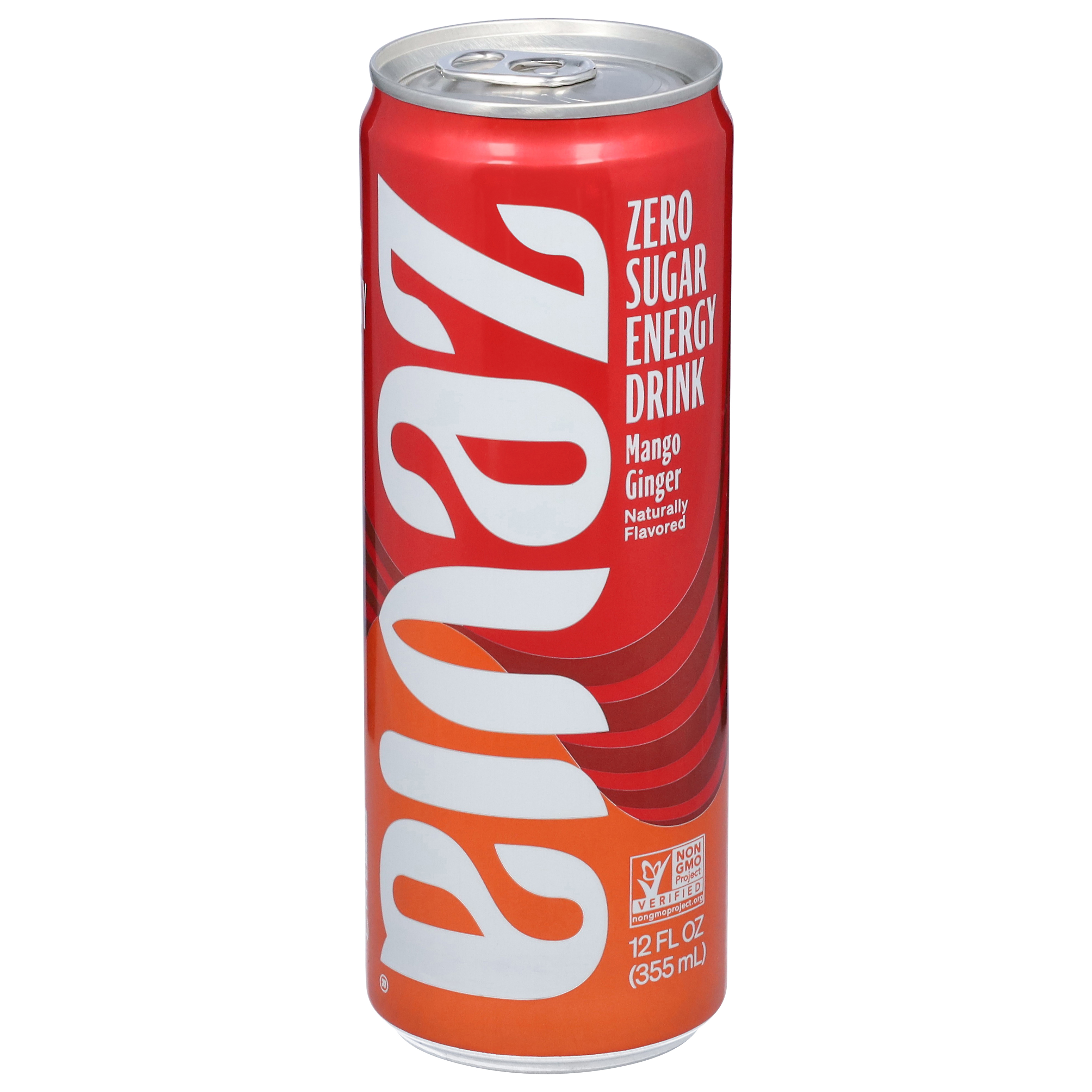Zevia Zero Sugar Mango Ginger Energy Drink