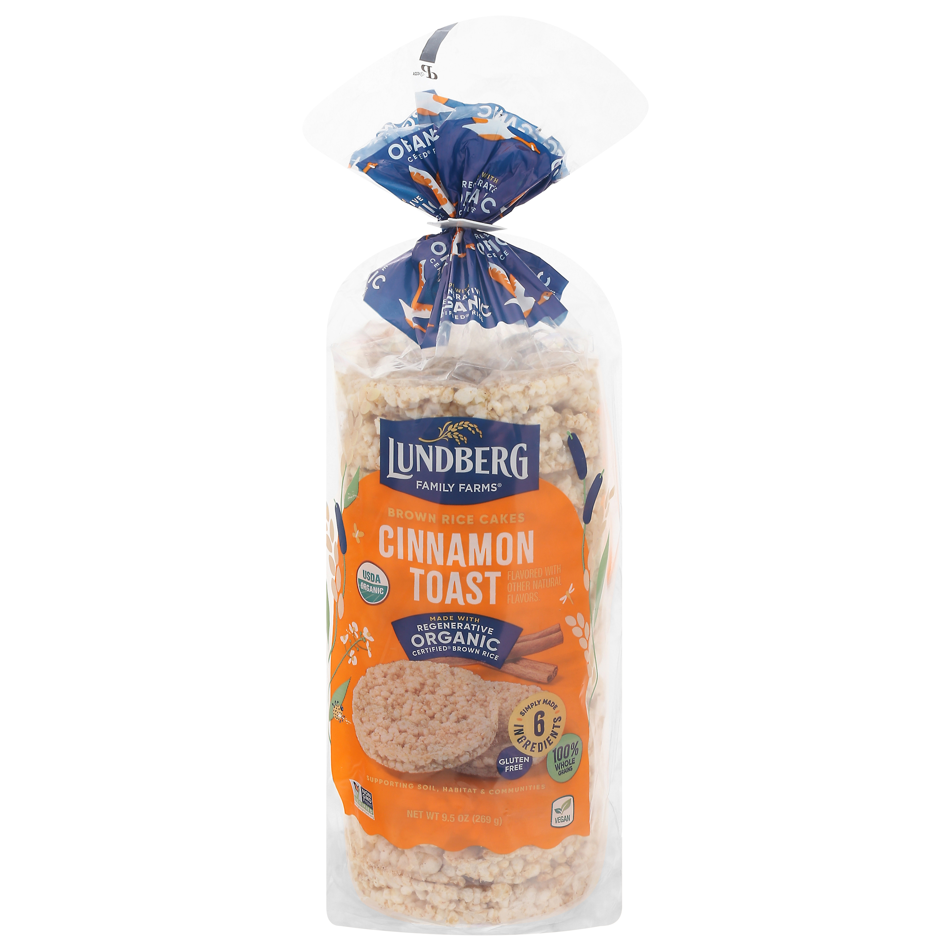 Lundberg Family Farms Brown Cinnamon Toast Rice Cakes