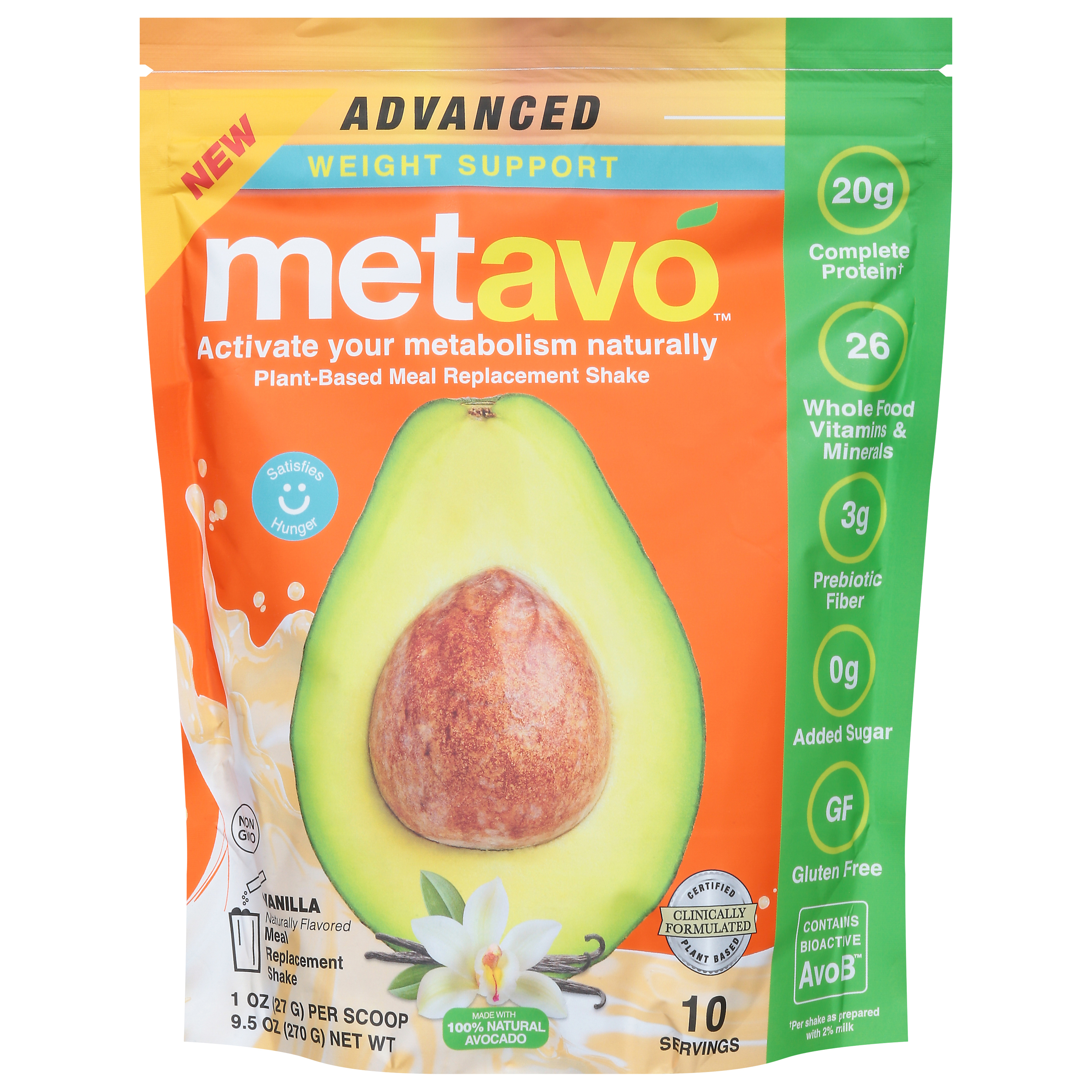 Metavo Vanilla Replacement Shake