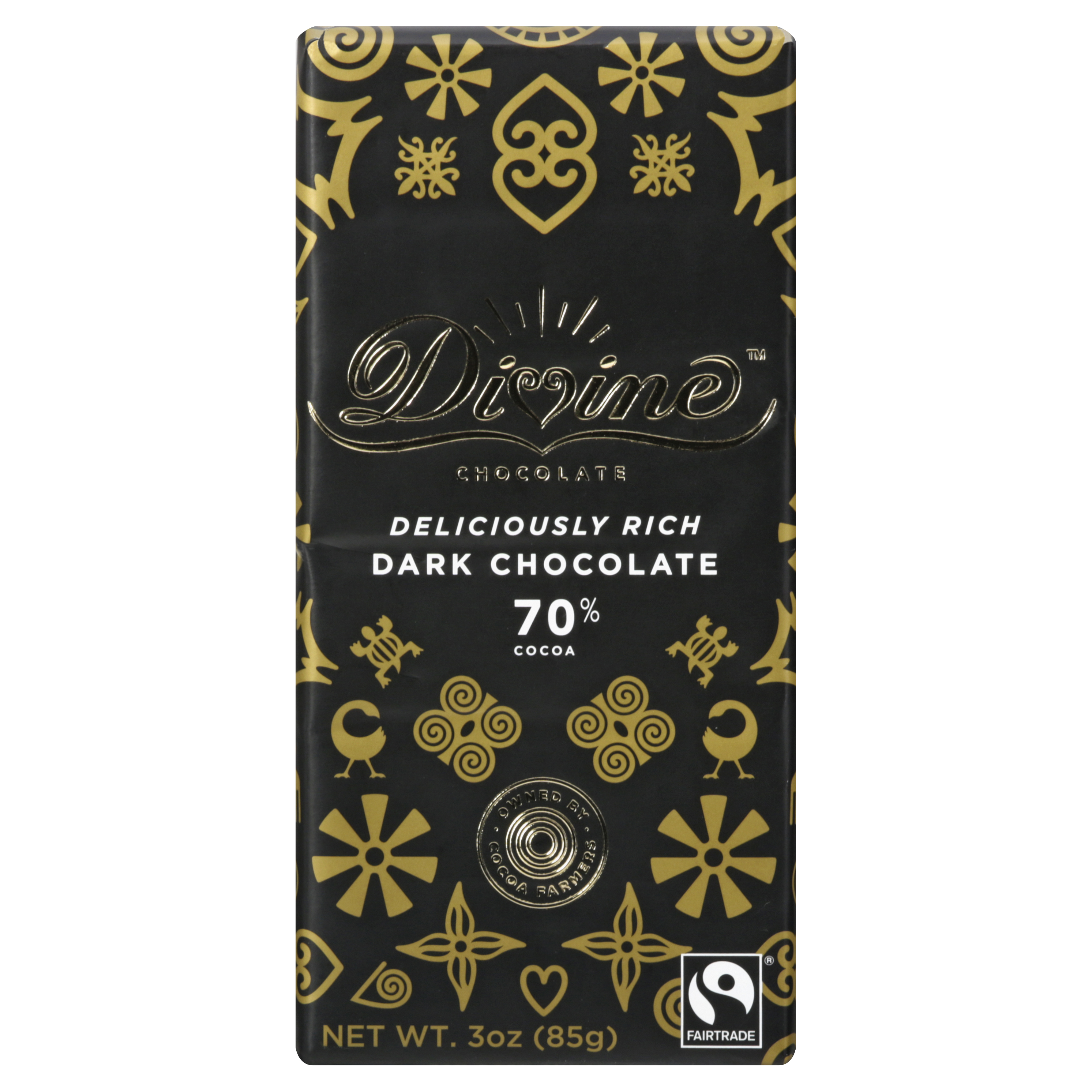 Divine Chocolate 70% Cocoa Dark Chocolate