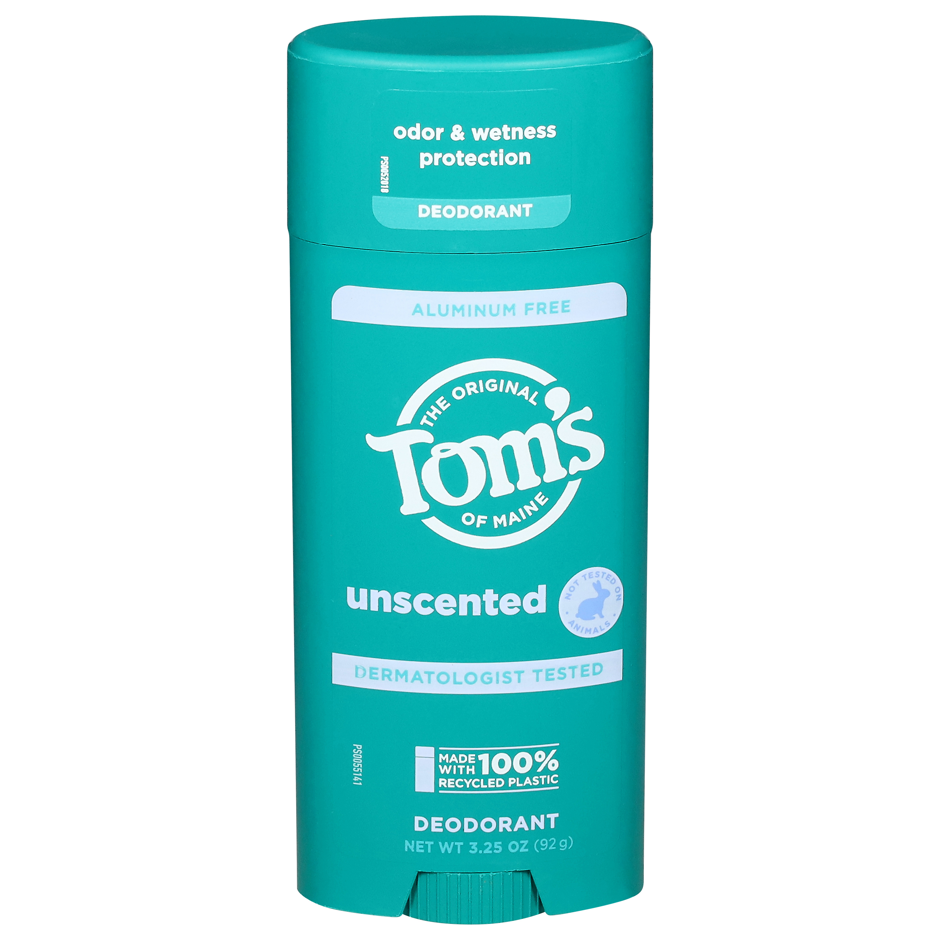 Tom’s of Maine Unscented Natural Deodorant for Women and Men, Aluminum Free, 3.25 Oz.