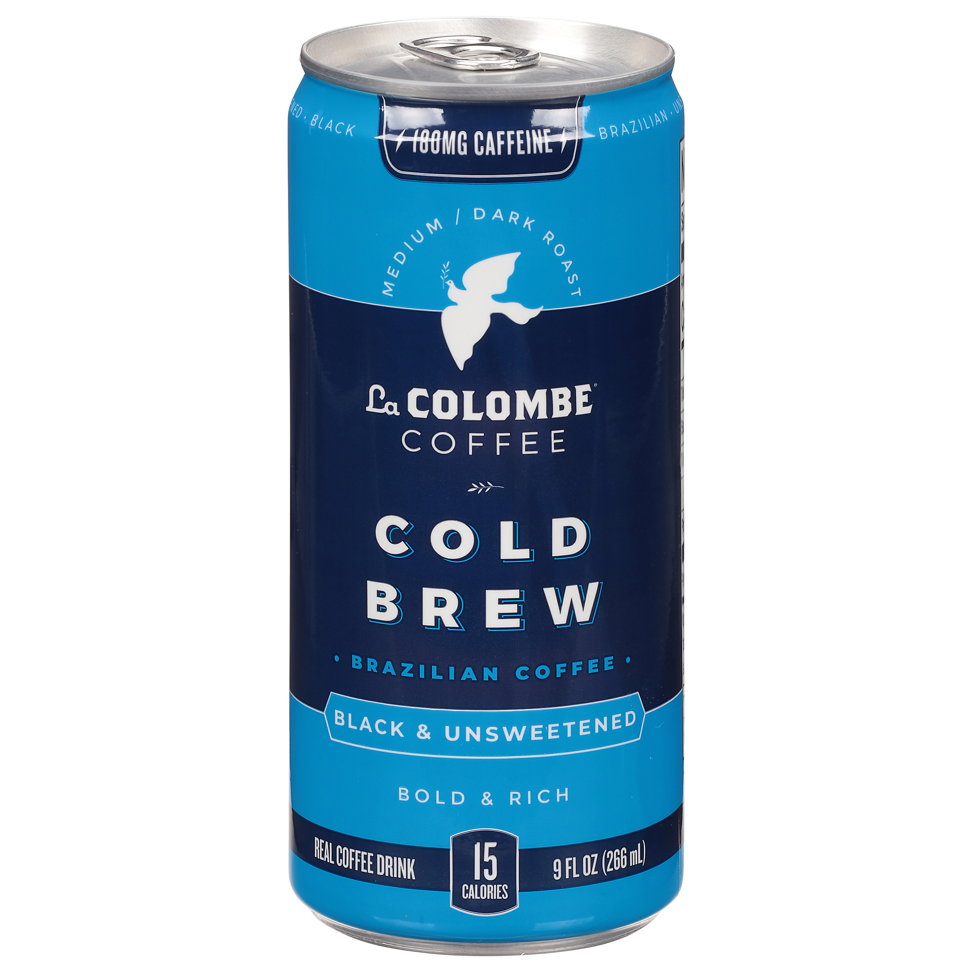 La Colombe Cold Brew Medium/Dark Roast Bold & Rich Black & Unsweetened Brazilian Coffee