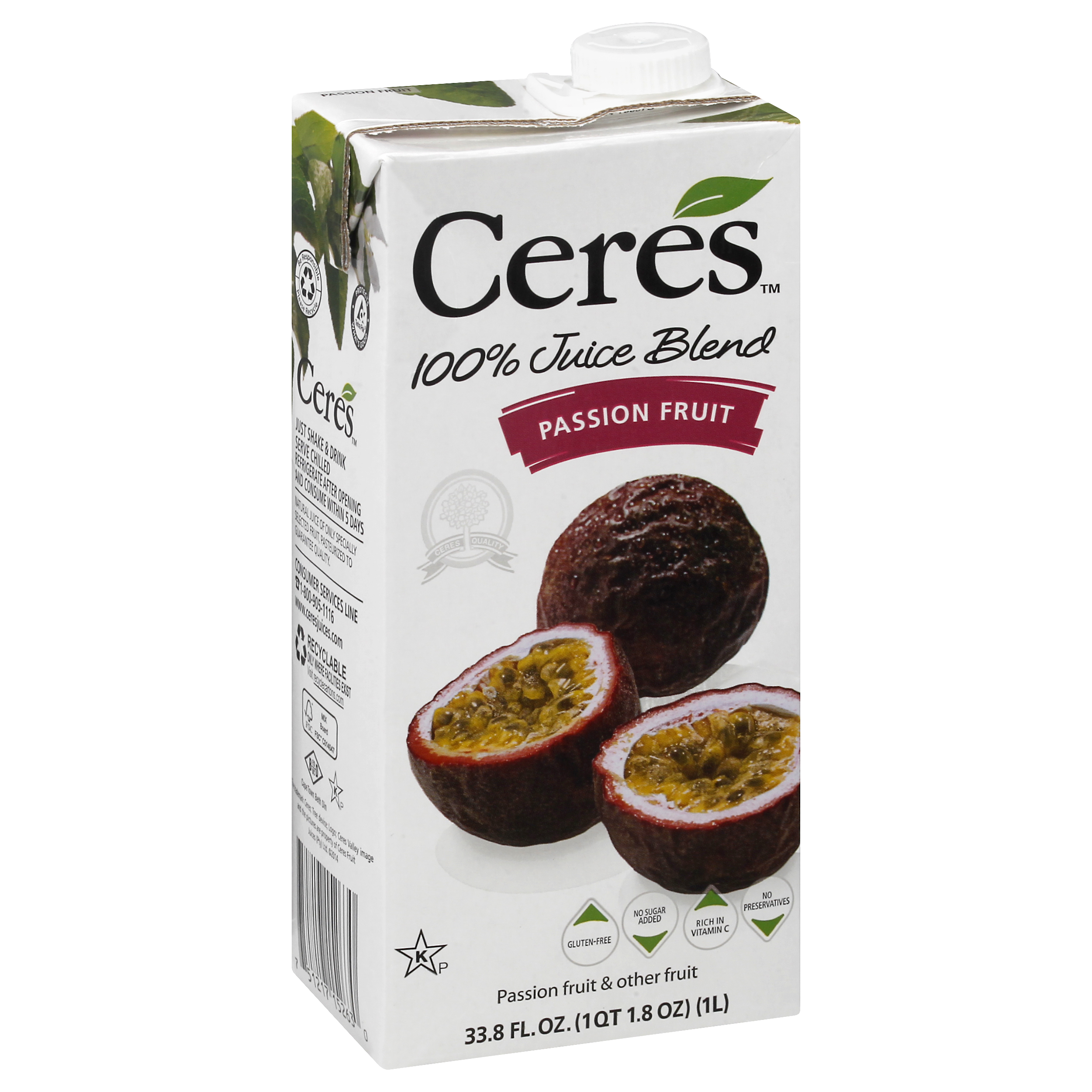 Ceres Passion Fruit 100% Juice Blend