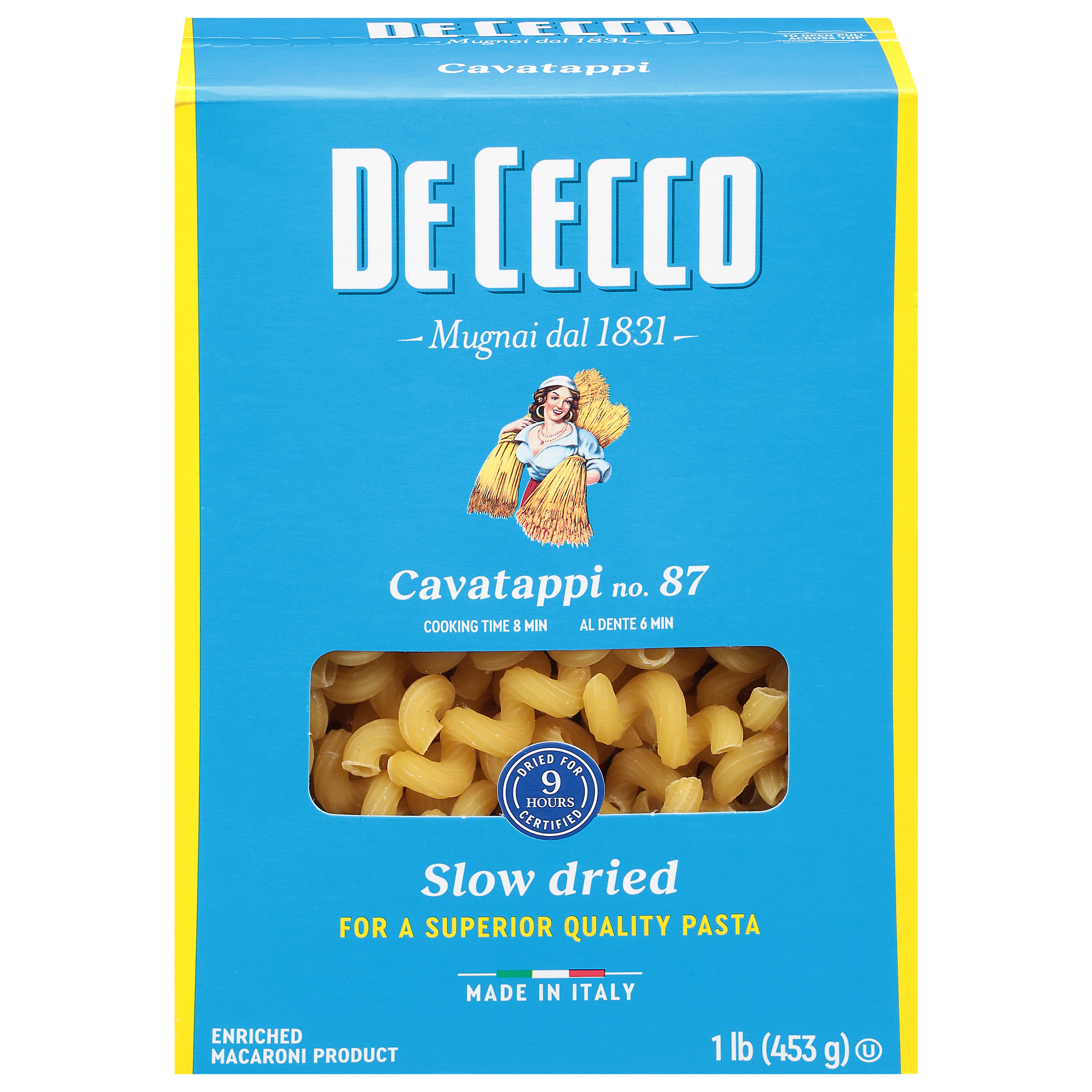 De Cecco Slow Dried No. 87 Cavatappi