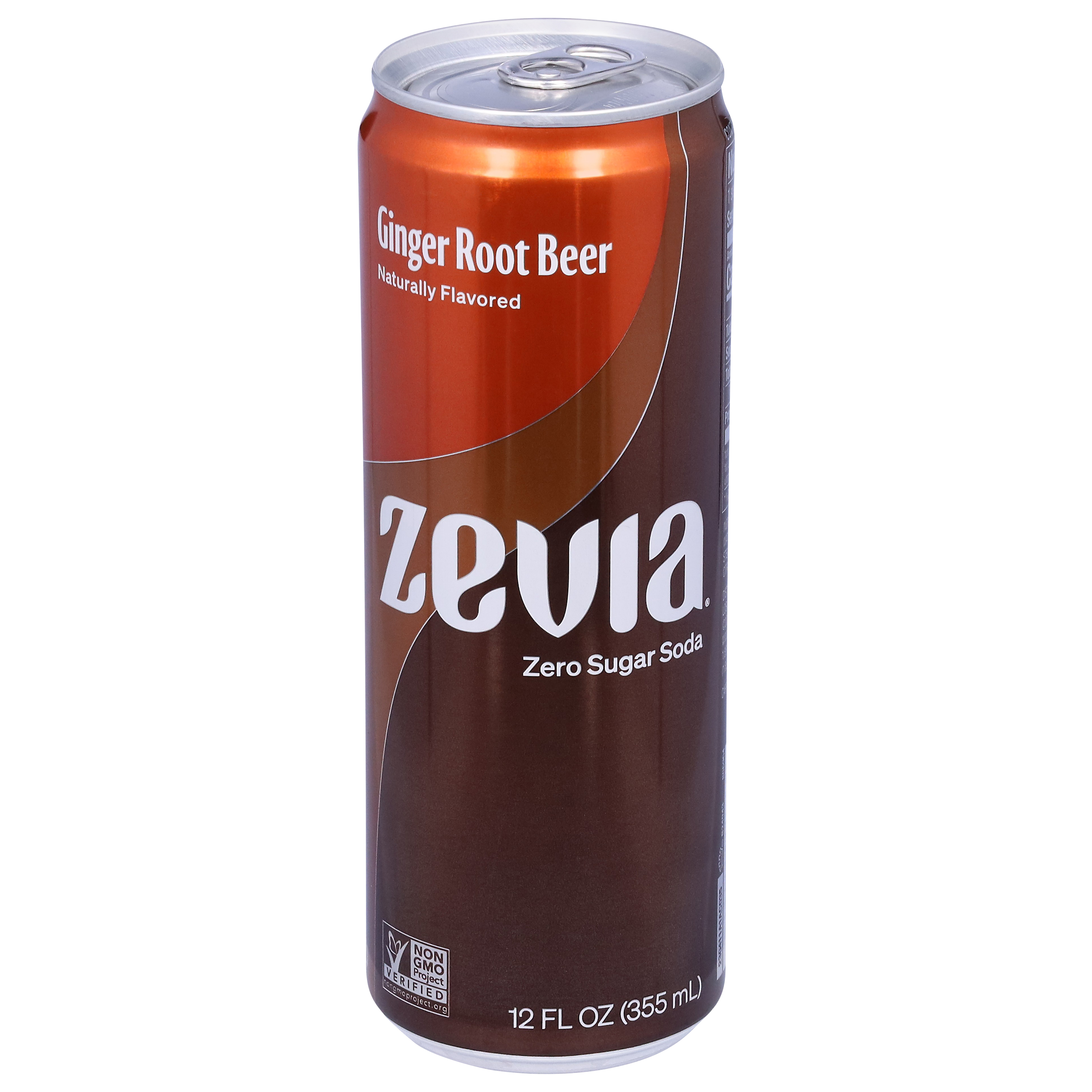 Zevia Zero Sugar Ginger Root Beer Soda