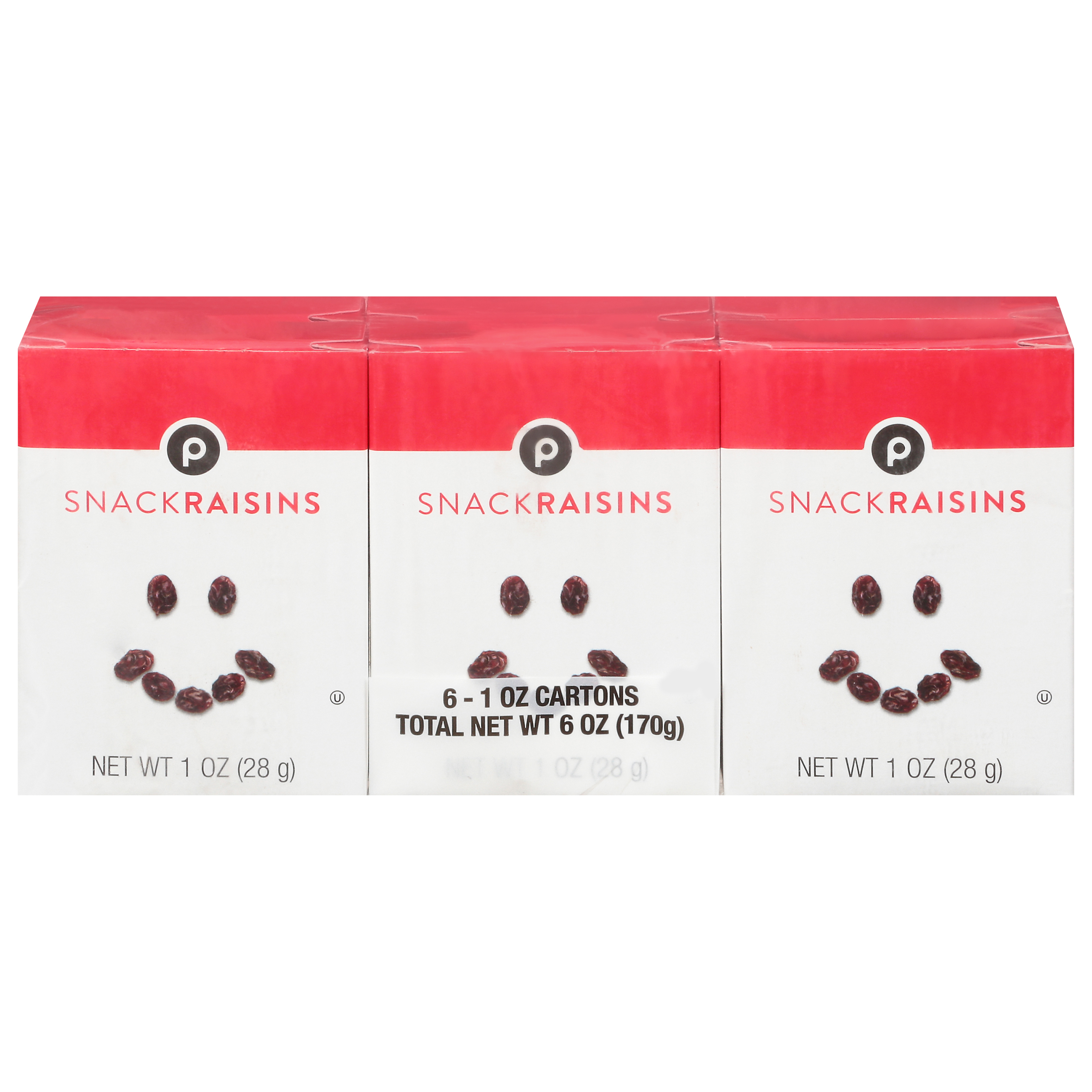 Publix Snack Raisins 6-1 oz Cartons