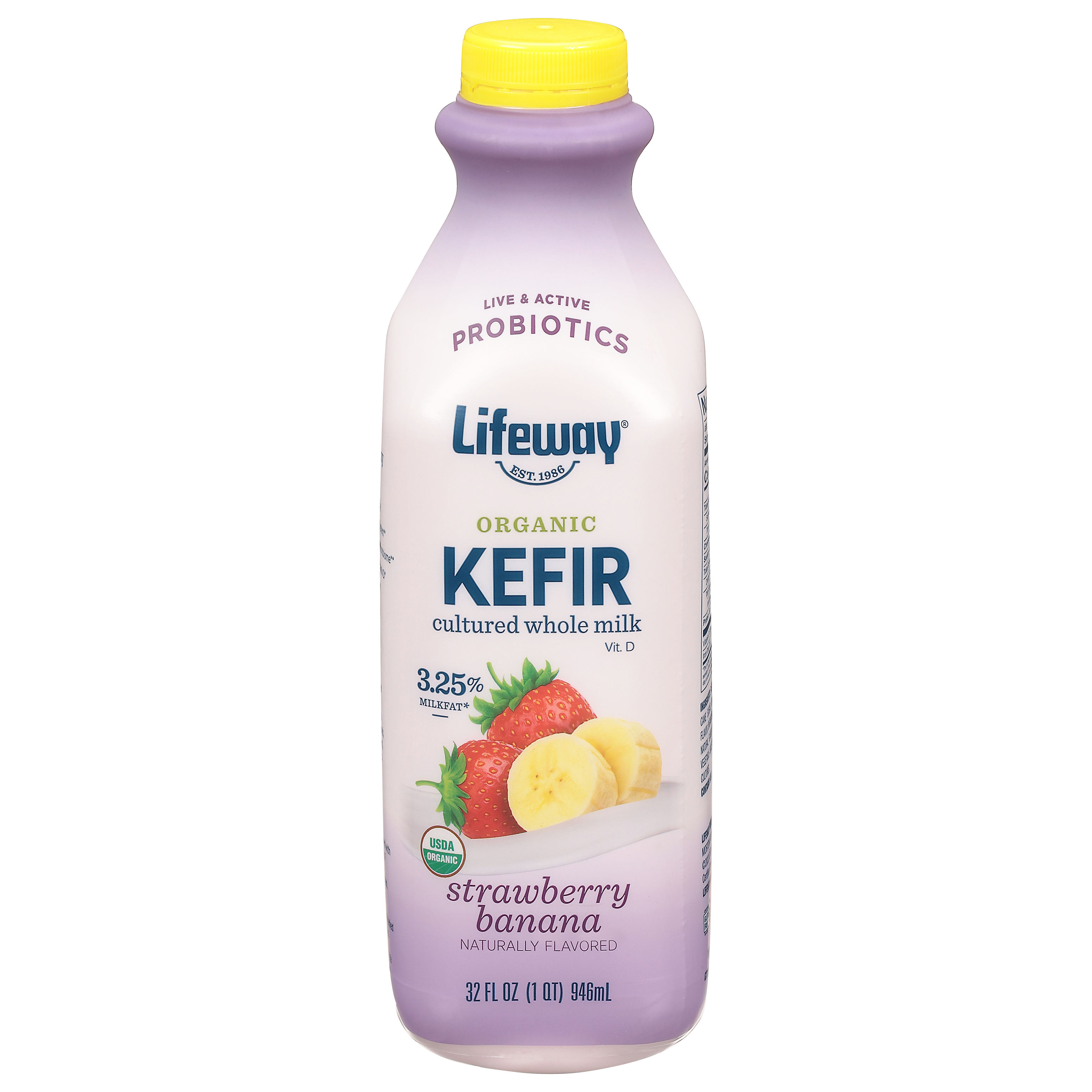 Lifeway Organic Strawberry Banana Kefir