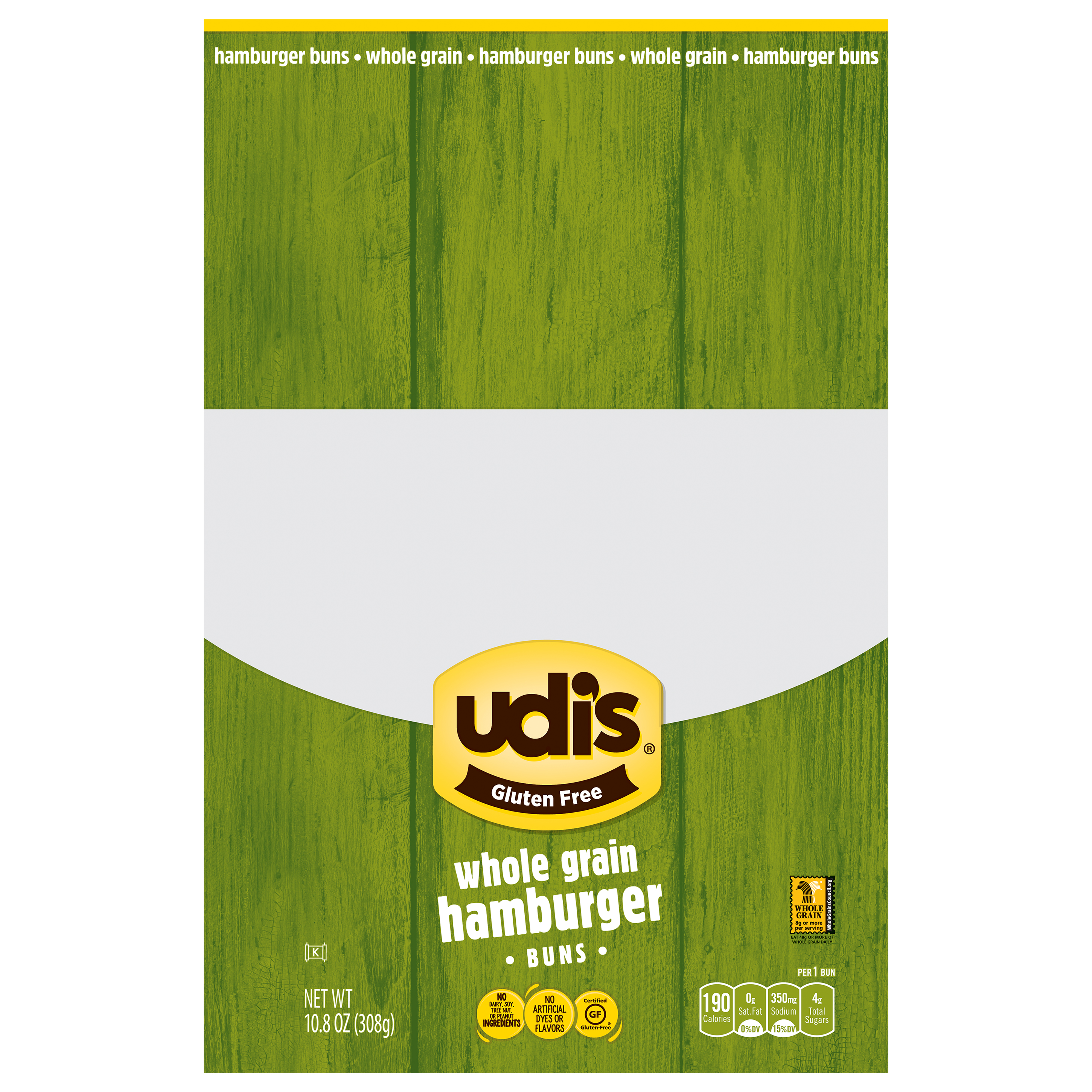Udi's Gluten Free Whole Grain Hamburger Buns,