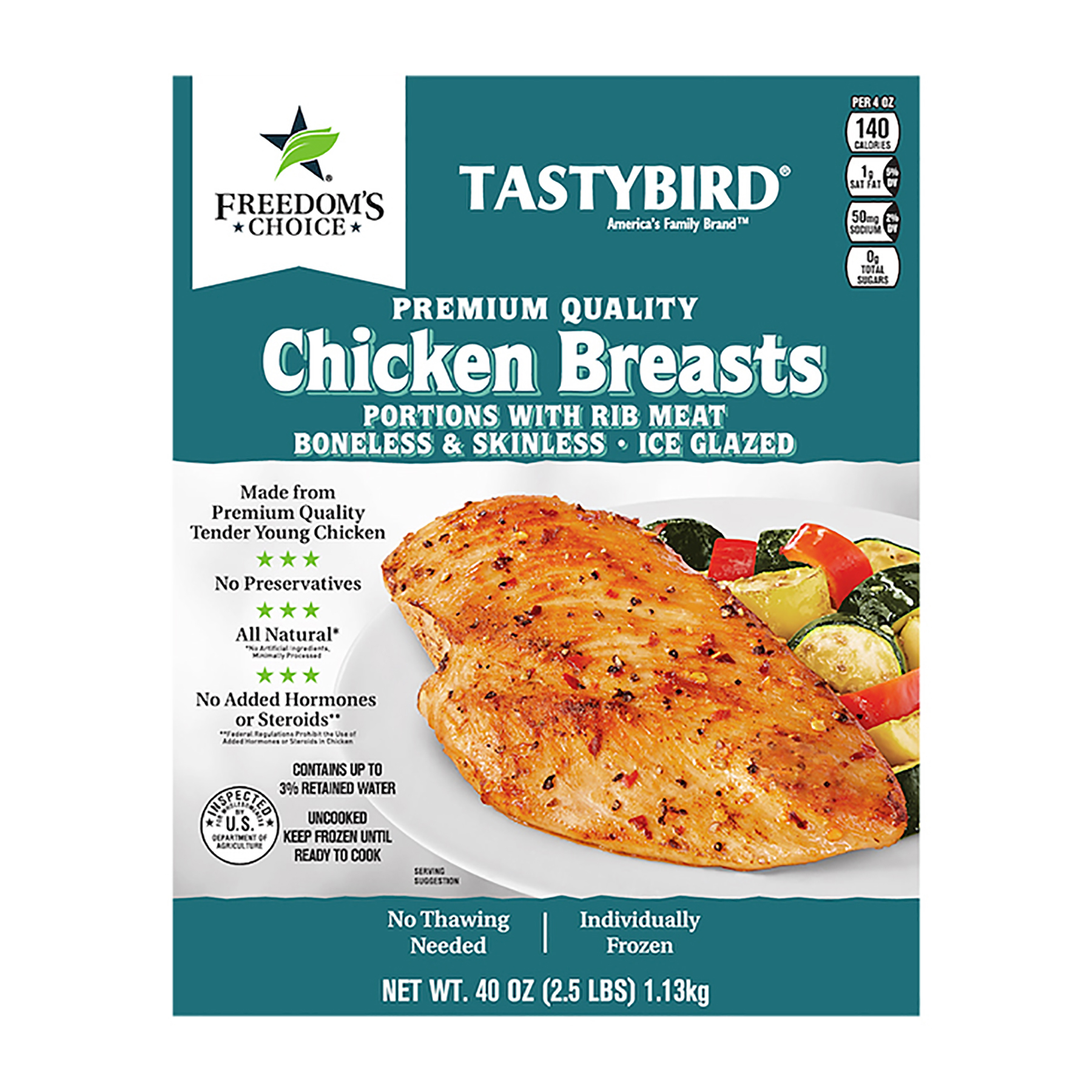 Freedom's Choice Chicken Breasts 40 oz
