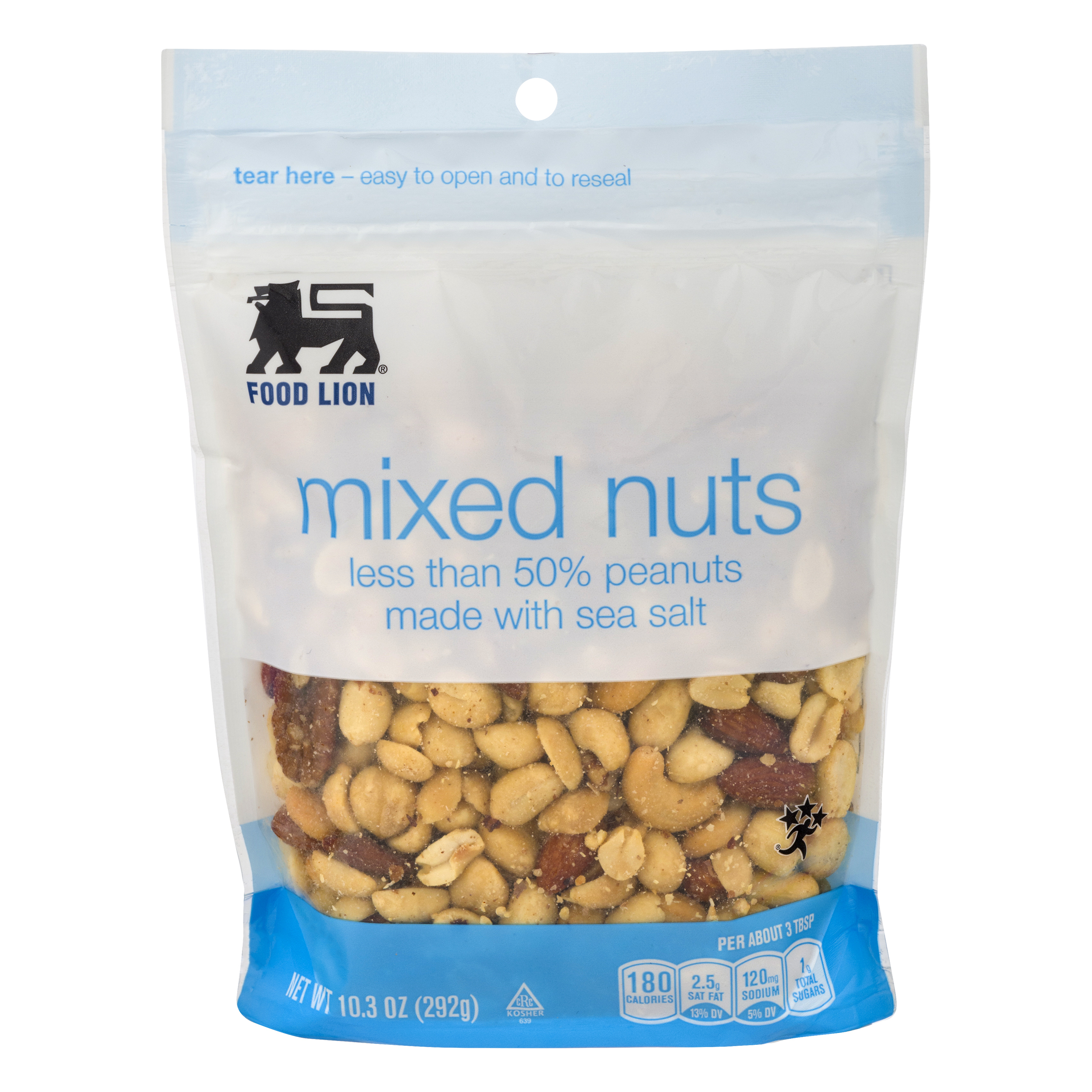 Food Lion Mixed Nuts 10.3 oz BAG