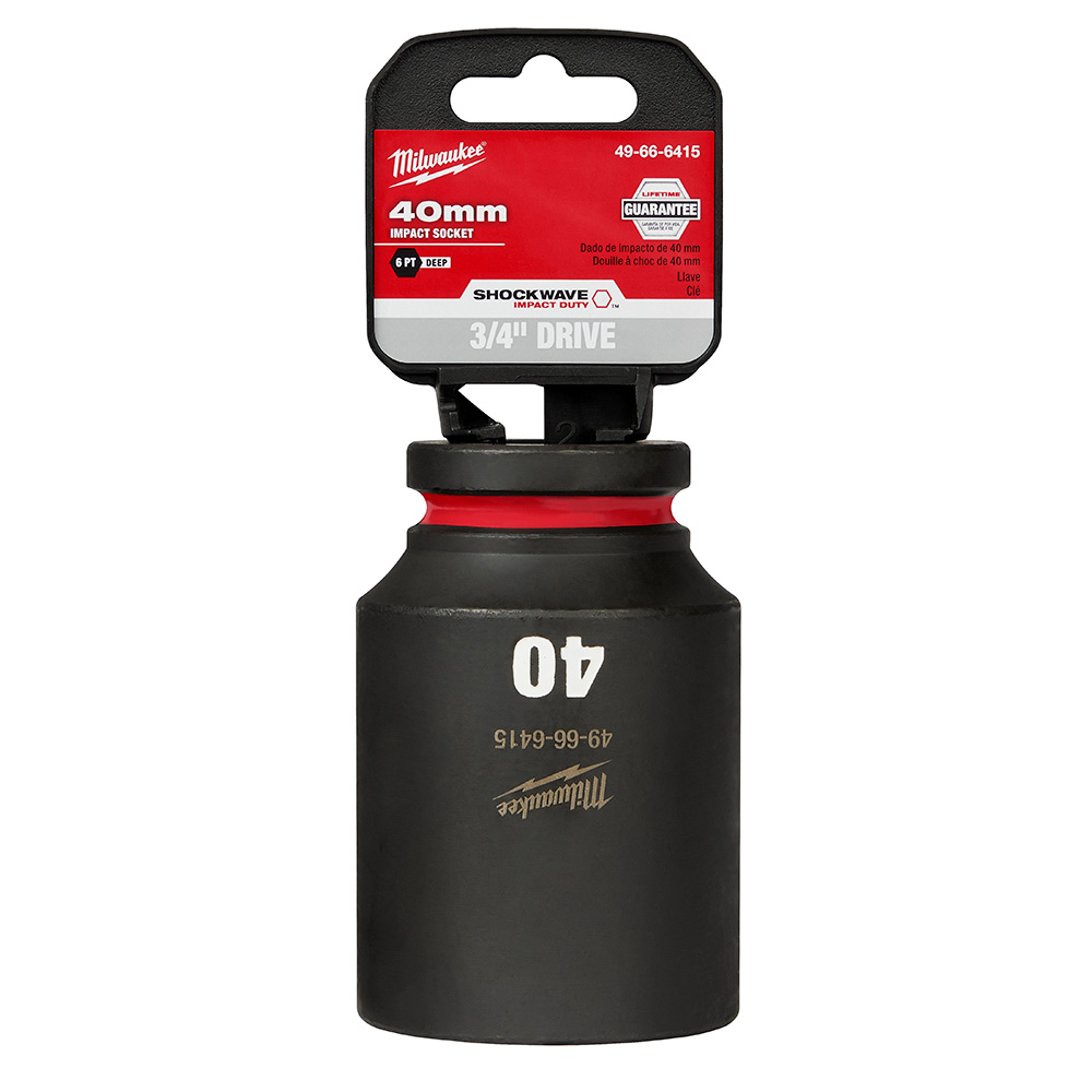 SHOCKWAVE Impact Duty 3/4" Drive 40MM Deep 6 Point Socket
