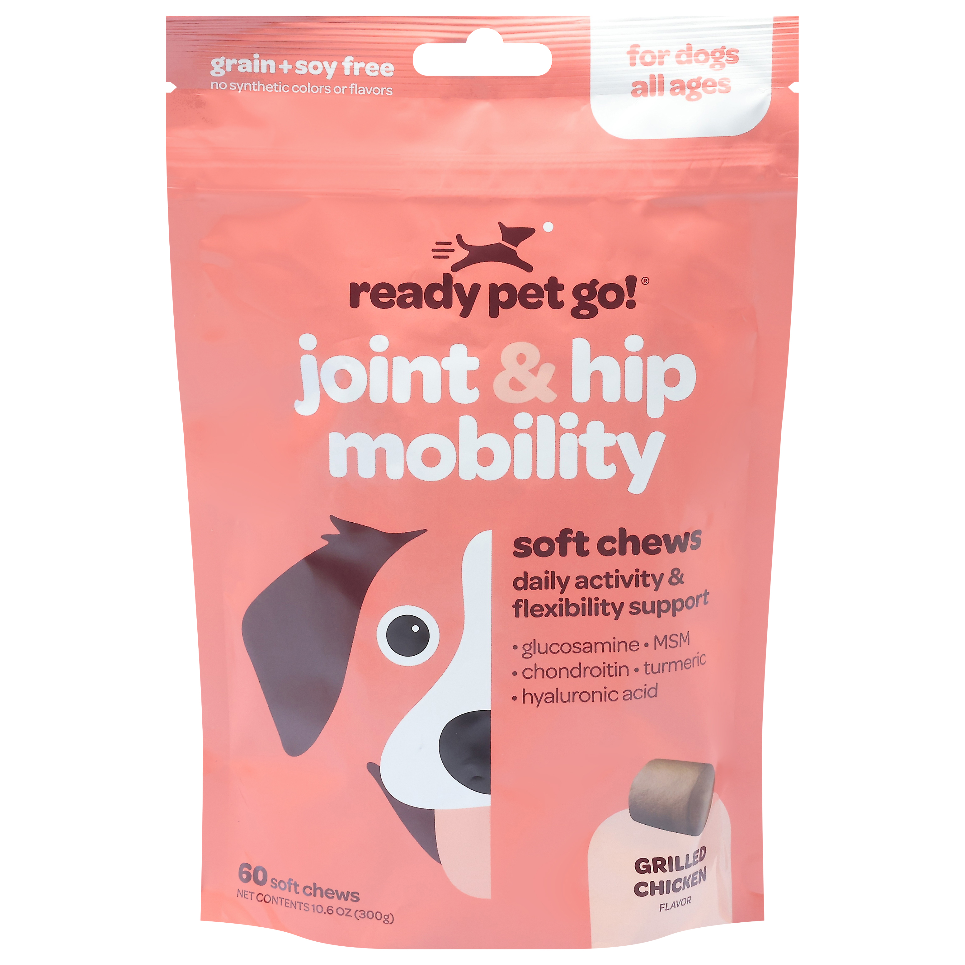 Ready Pet Go! Joint & Hip Mobility Grilled Chicken Soft Chews