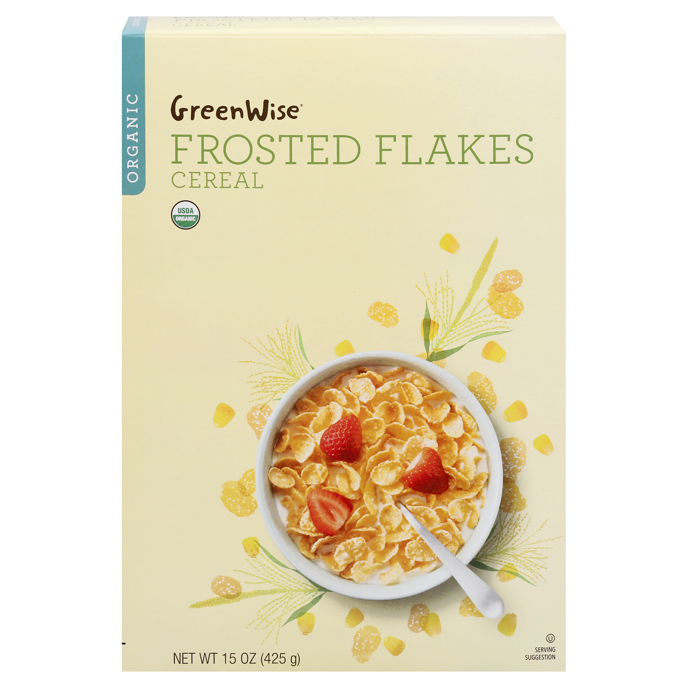 Greenwise Organic Frosted Flakes Cereal 15 Oz Box