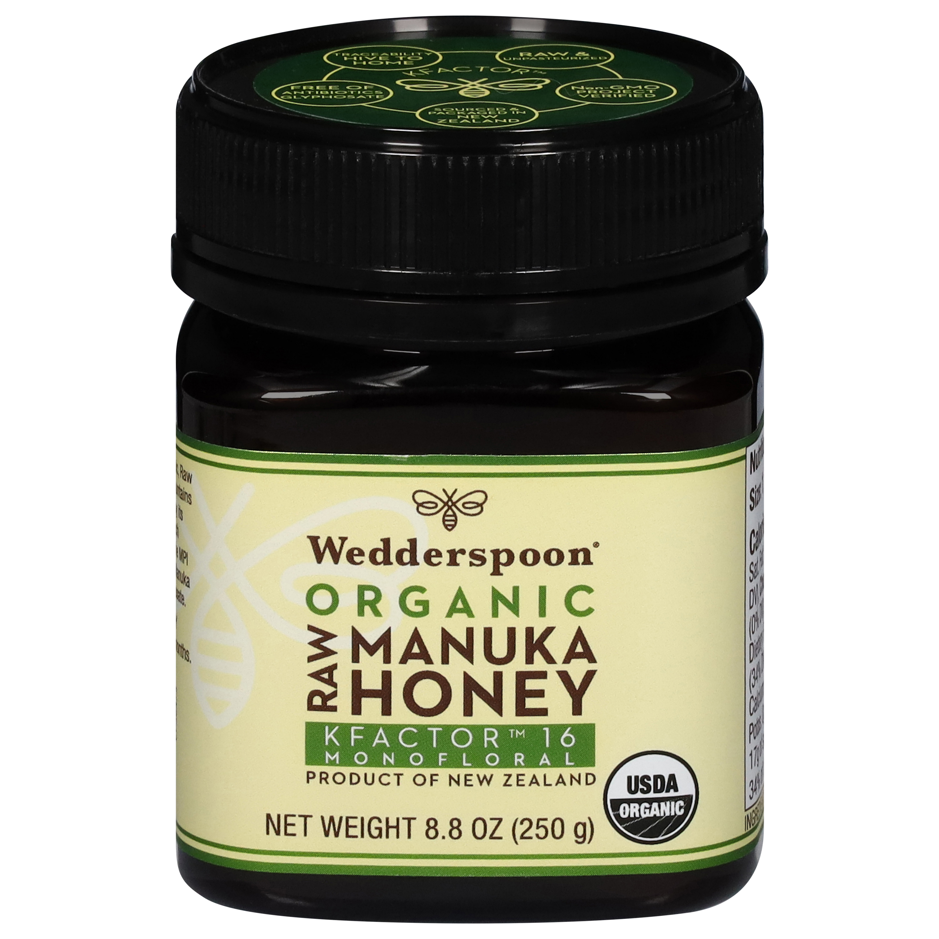 Wedderspoon Organic Raw Manuka Honey