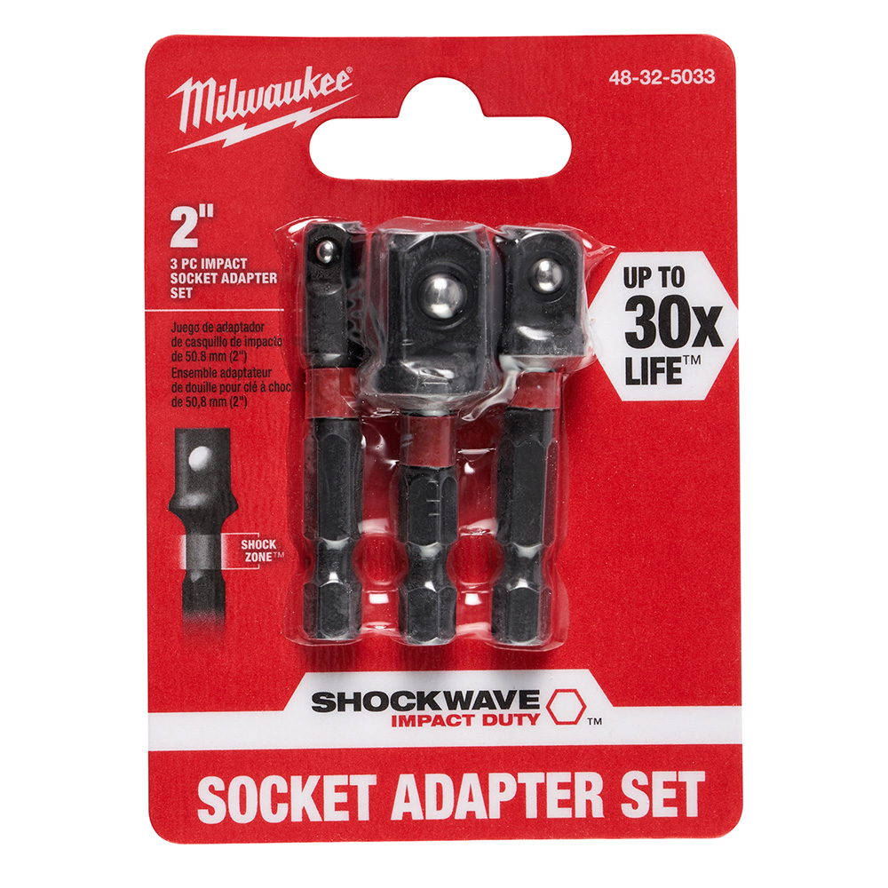 SHOCKWAVE™ Impact Hex Shank Socket Adapter Set