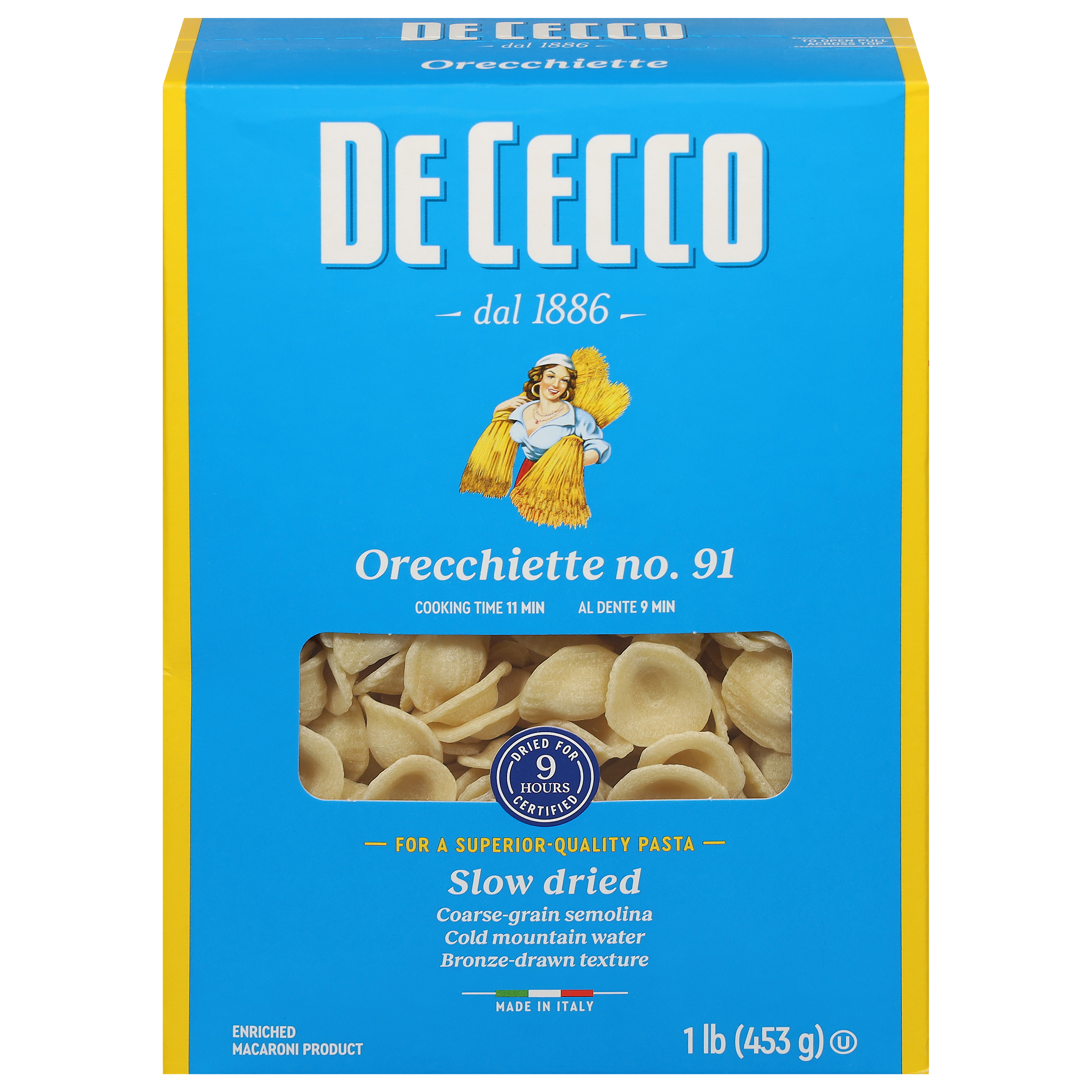 De Cecco No. 91 Slow Dried Orecchiette