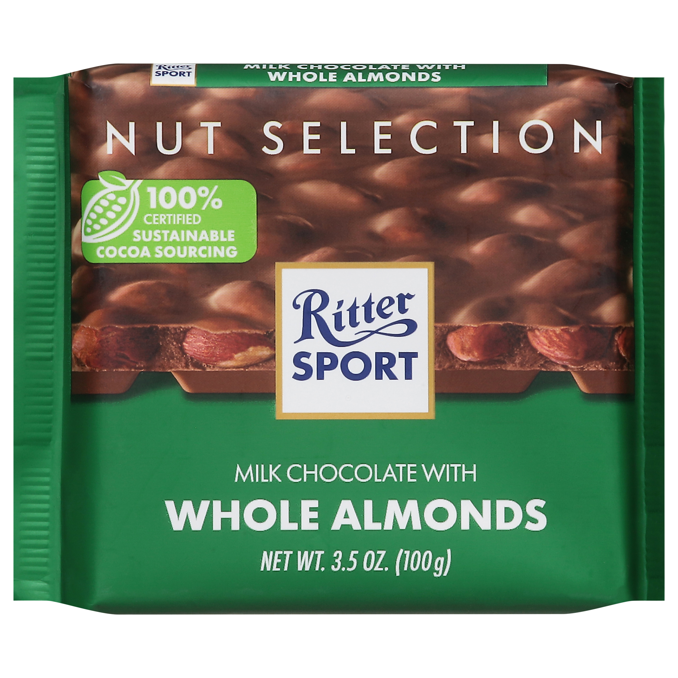 Ritter Sport Nut Selection Milk Chocolate with Whole Almonds