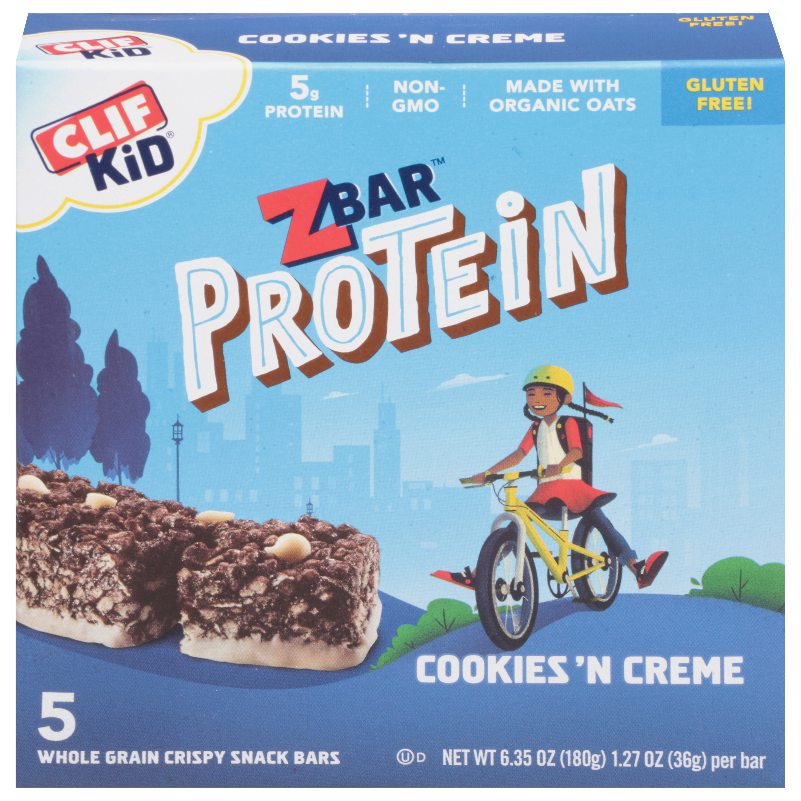 Zbar Protein Cookies 'N Creme Snack Bars 5 - 1.27 oz Packs
