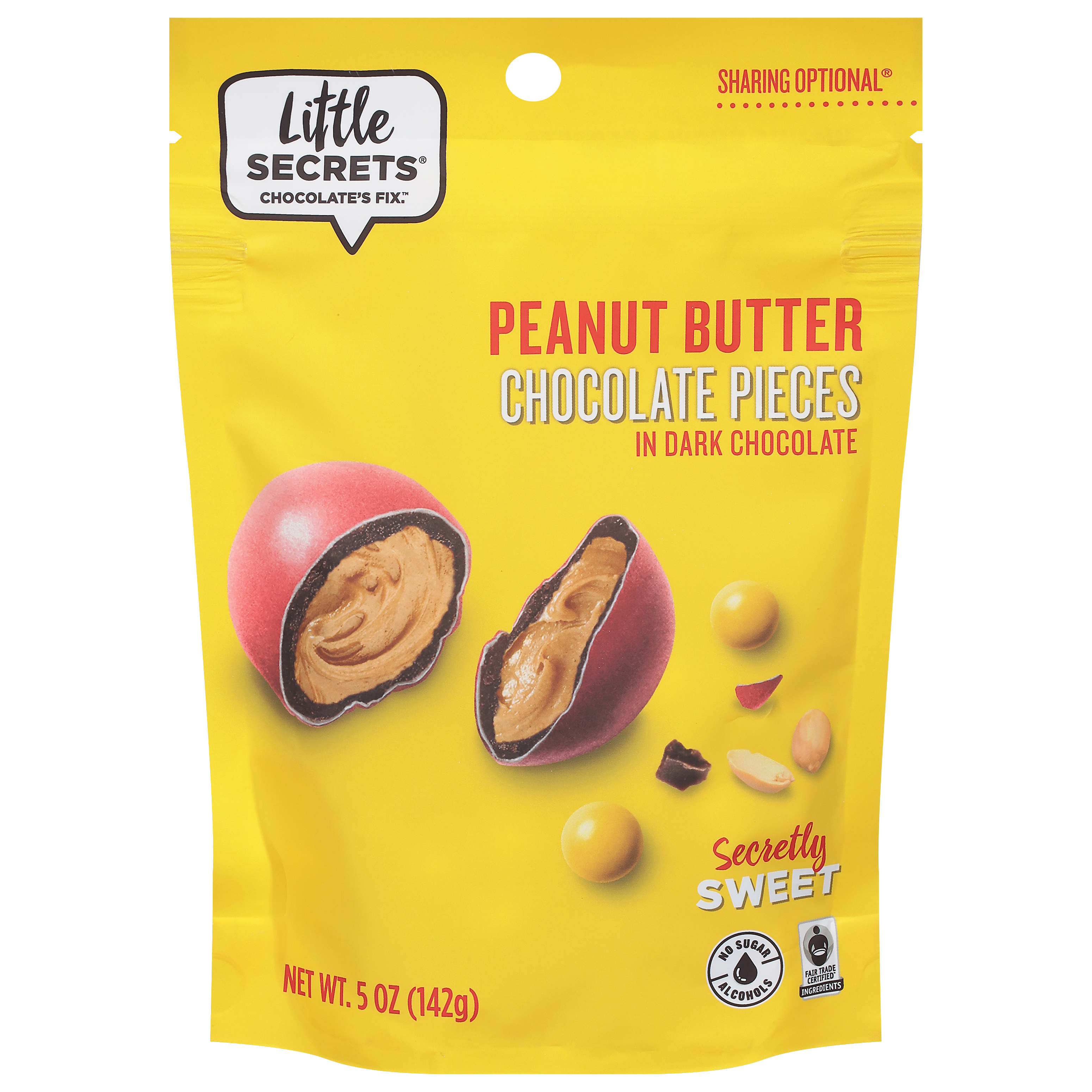 Little Secrets Peanut Butter Chocolate Pieces in Dark Chocolate