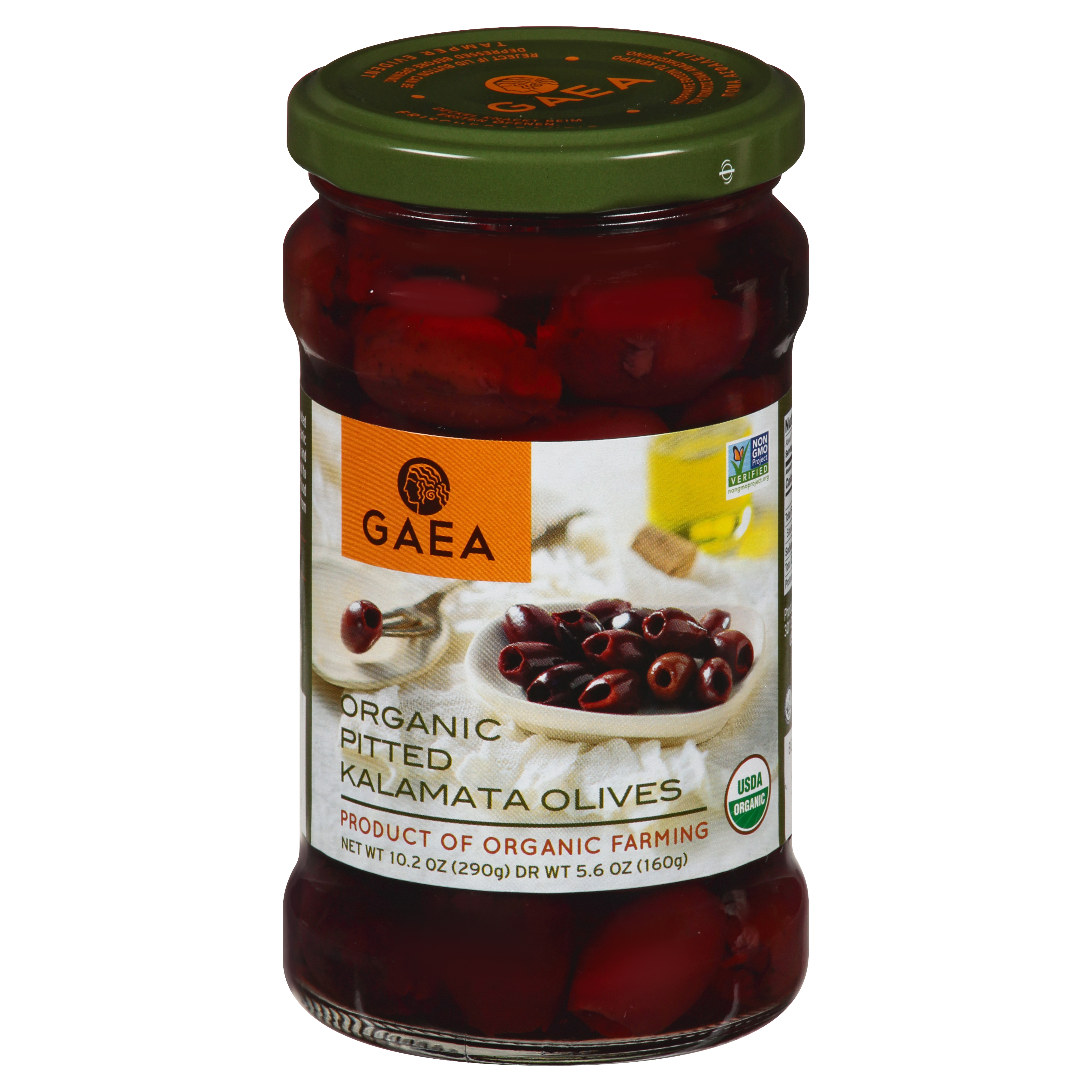 Gaea Organic Pitted Kalamata Olives