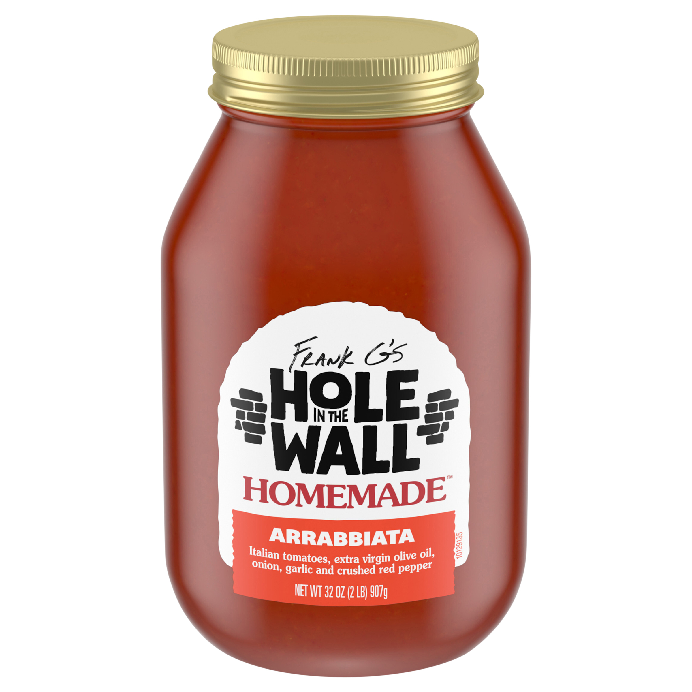 Frank G's Hole in the Wall Homemade Arrabbiata Pasta Sauce, Spicy Marinara, 32 oz.