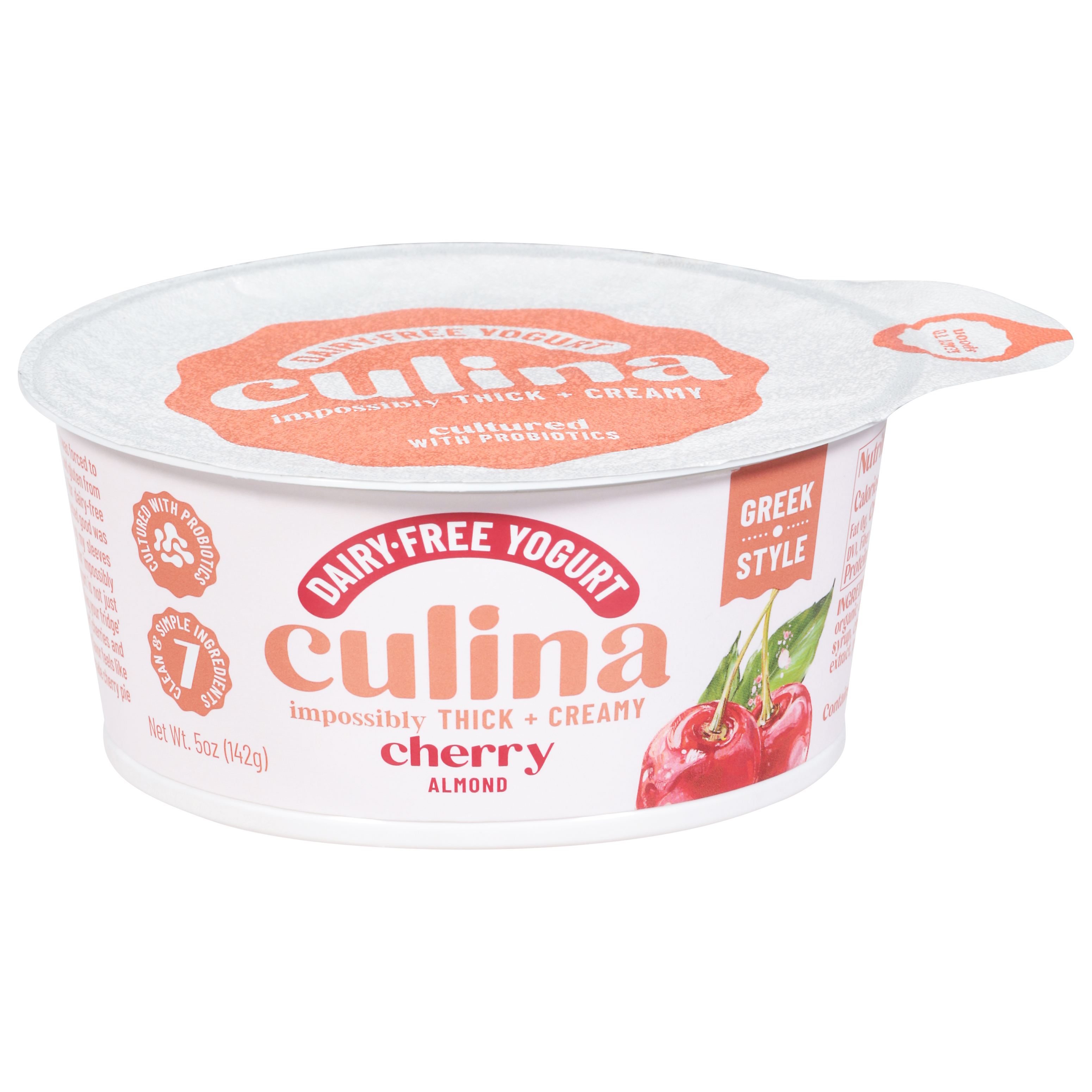 Culina Dairy-Free Greek Style Cherry Almond Yogurt
