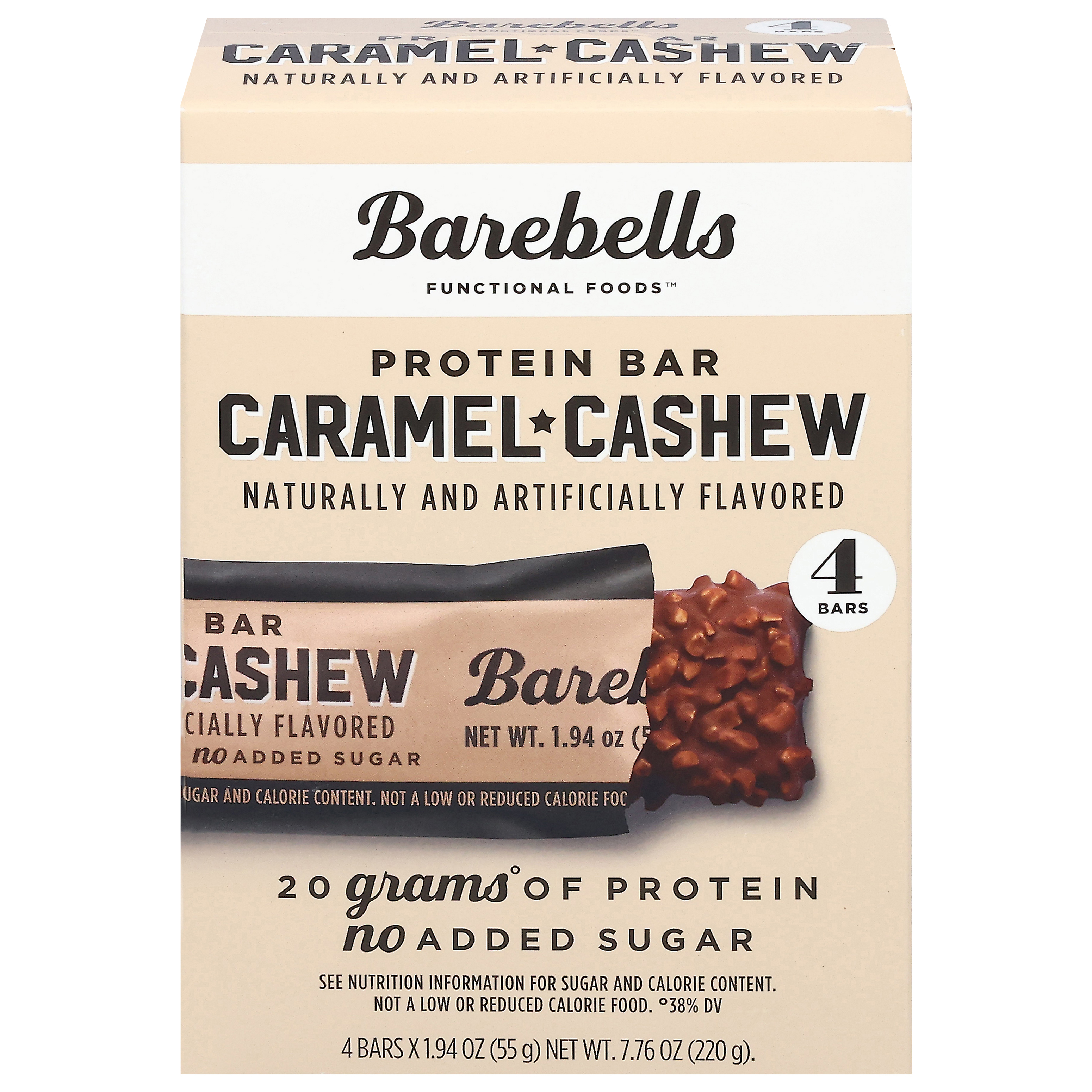 Barebells Functional Foods Caramel Cashew Protein Bar