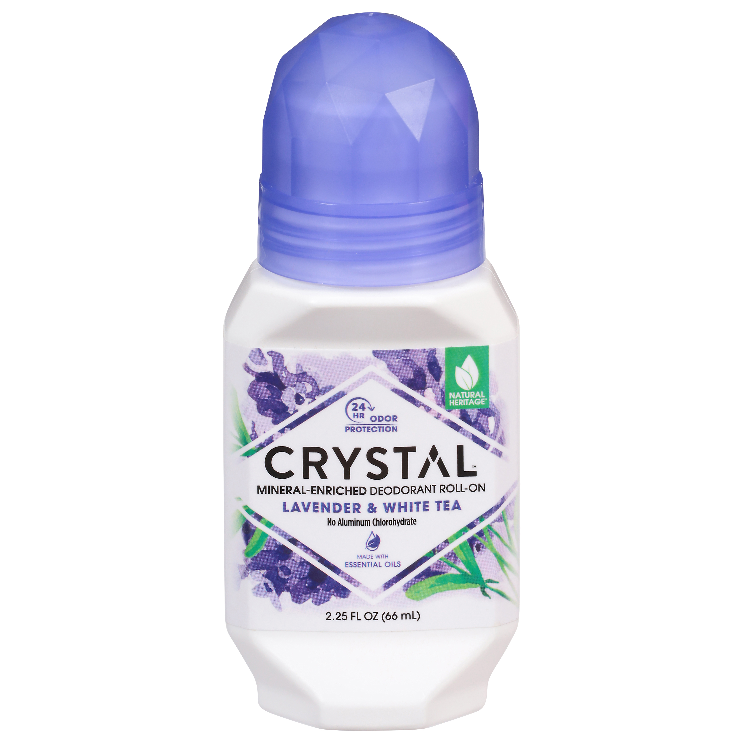 Crystal Roll-On Mineral-Enriched Lavender & White Tea Deodorant