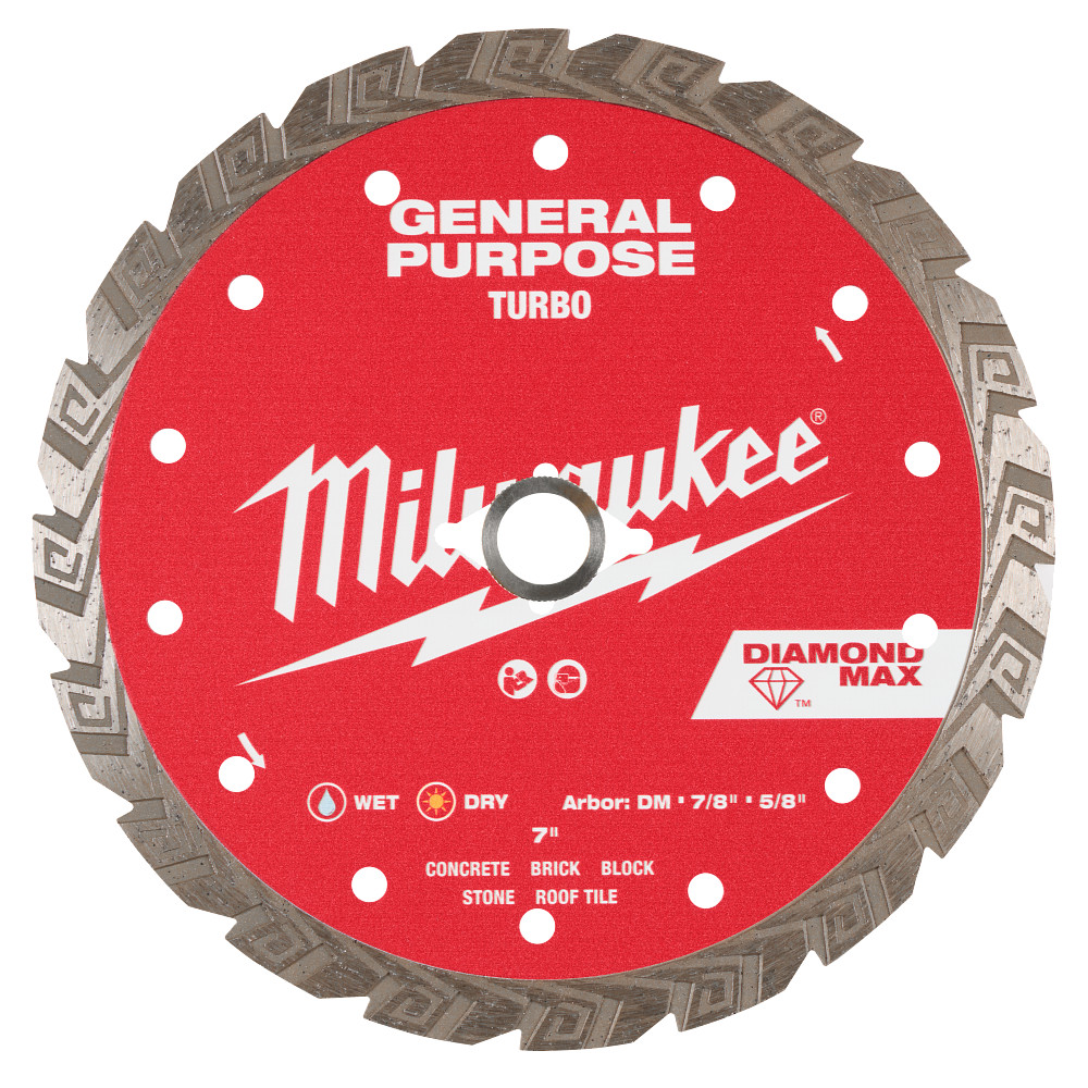 7" DIAMOND MAX Turbo, General Purpose Diamond Blade