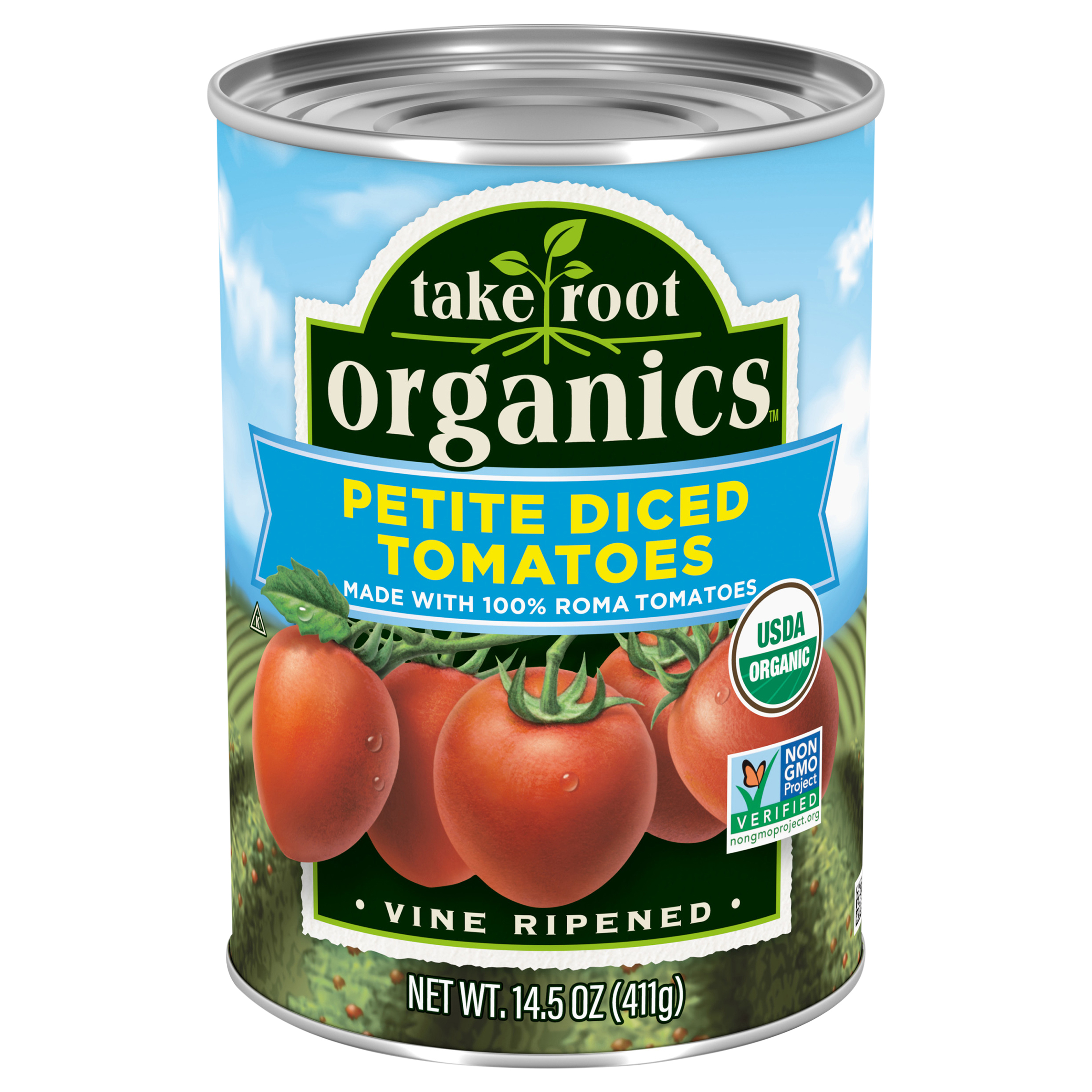 Take Root Organics Petite Diced Tomatoes 14.5 oz., Can