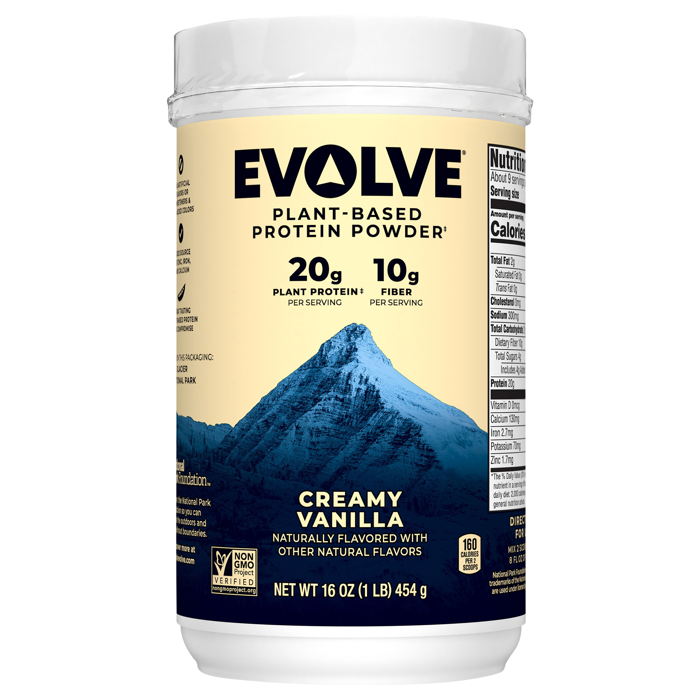 Evolve Plant Based Protein Powder Vanilla Bean