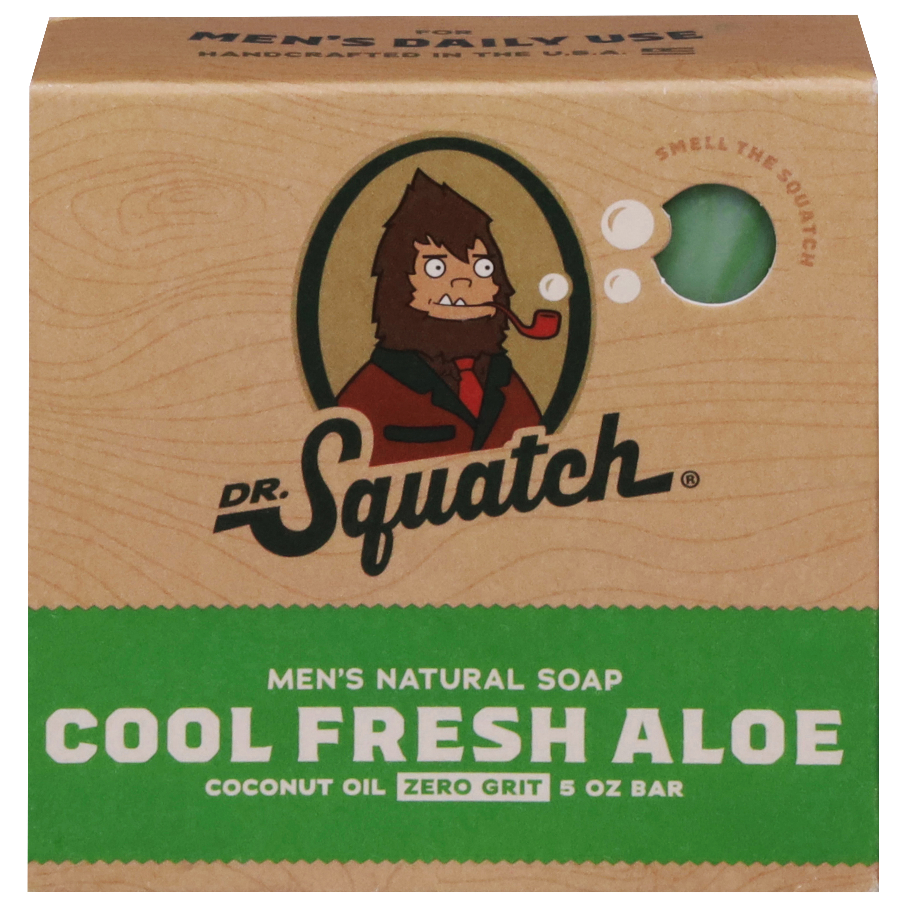Dr. Squatch Zero Grit Cool Fresh Aloe Men's Natural Soap