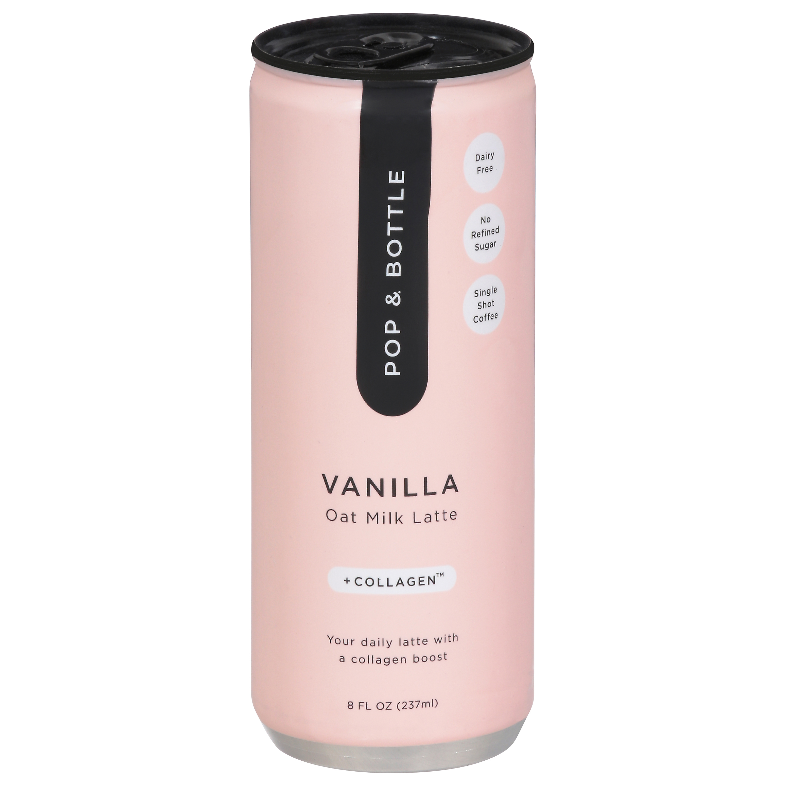 Pop & Bottle +Collagen Vanilla Oat Milk Latte