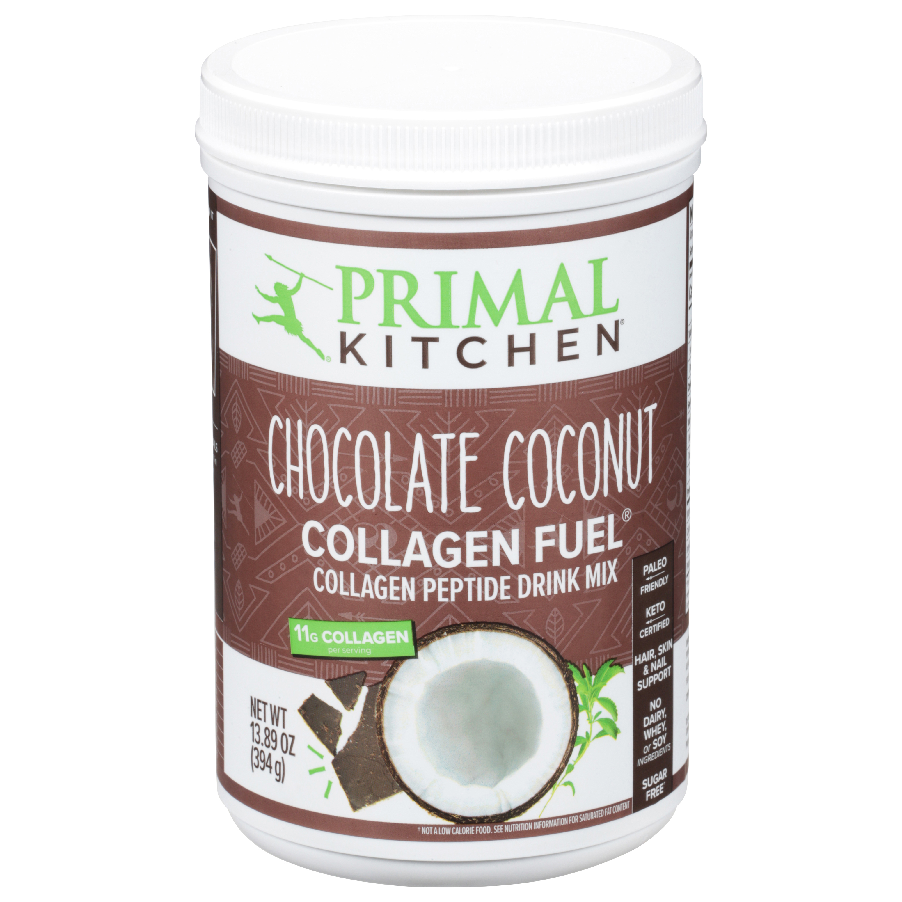 Primal Kitchen Collagen Fuel Collagen Peptide Chocolate Coconut Drink Mix