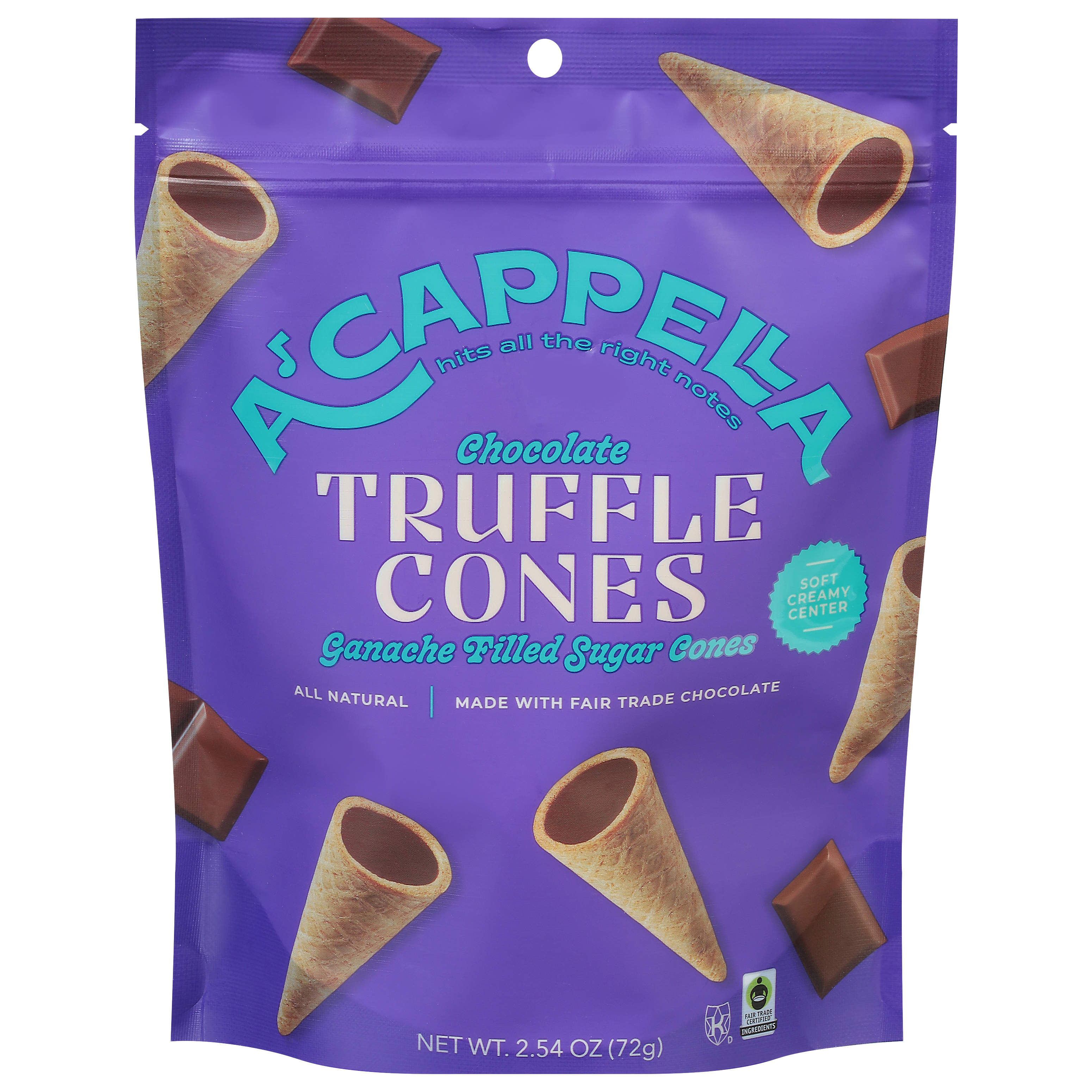 Acappella Chocolate Truffle Cones