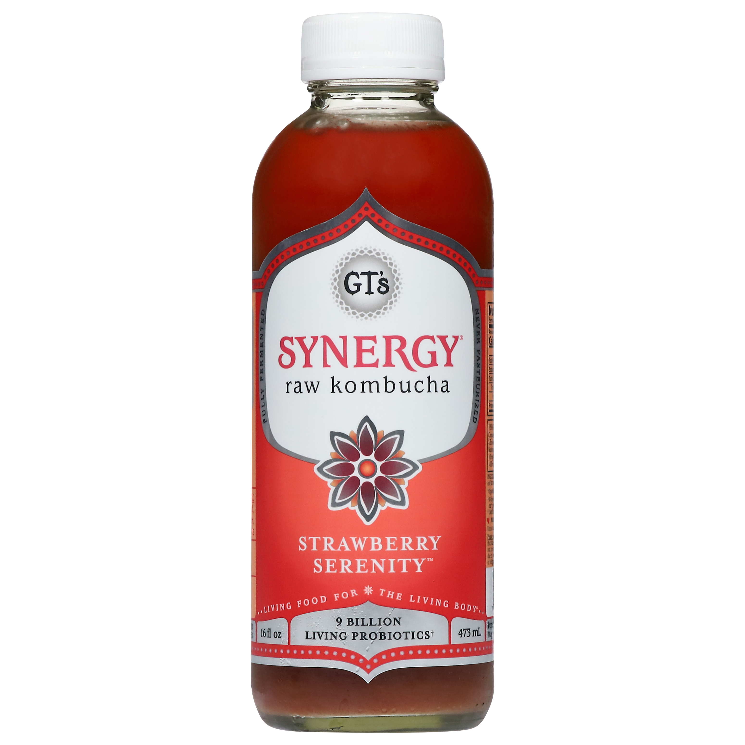 GT's Synergy Raw Strawberry Serenity Kombucha