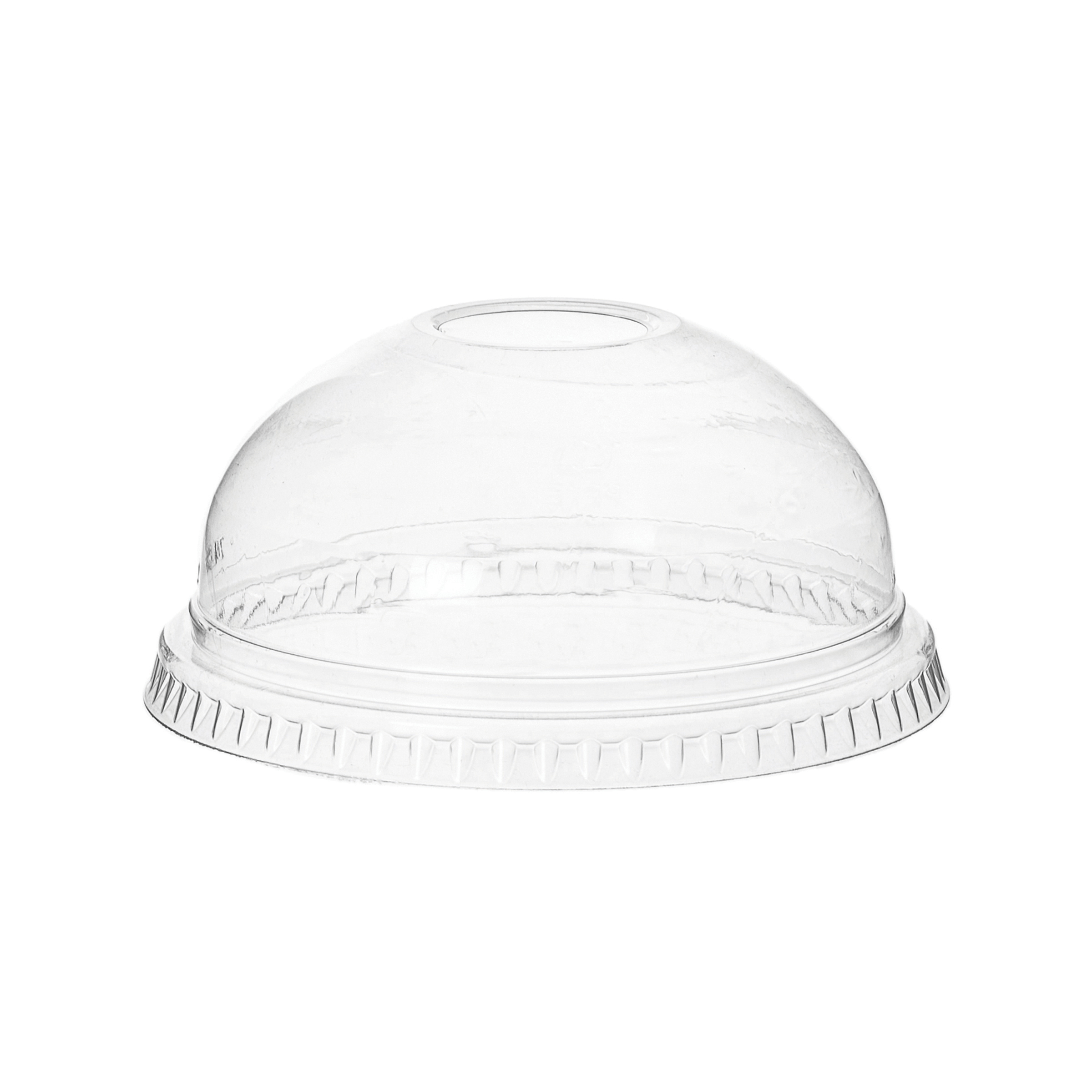 Renewable & Compostable Paper Food Container Dome Lid - 8oz