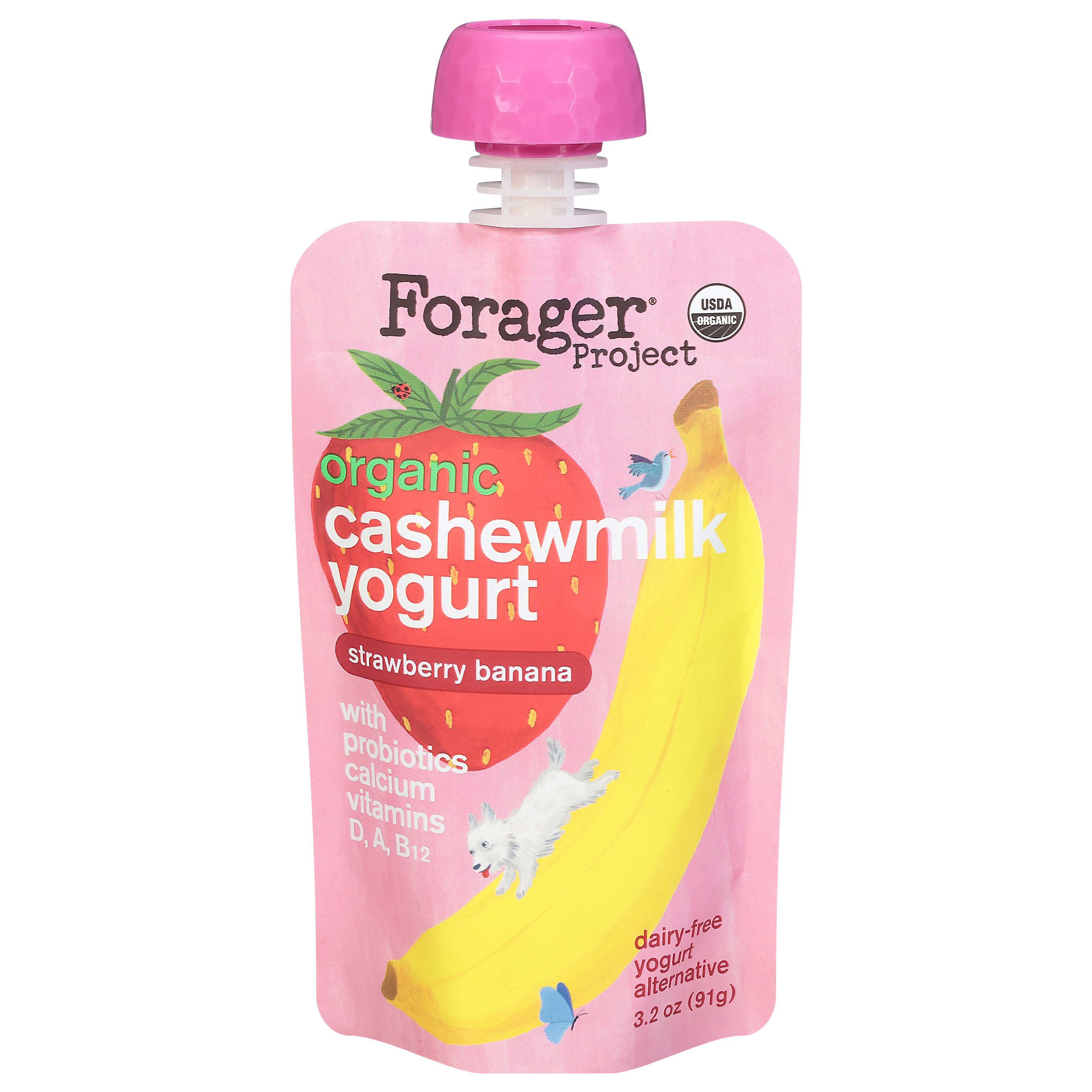 Forager Project Organic Strawberry Banana Cashewmilk Yogurt