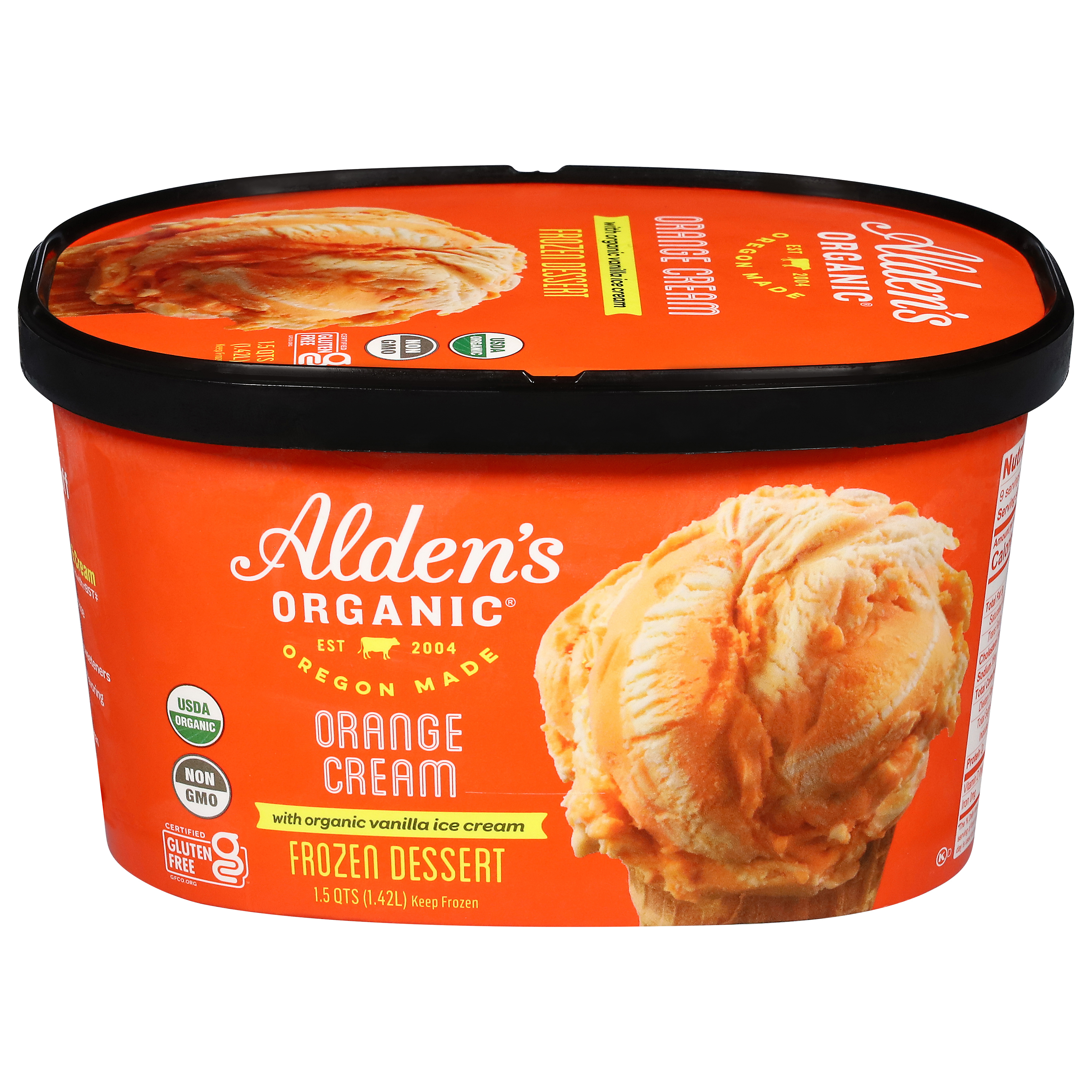 Alden's Organic Orange Cream Frozen Dessert