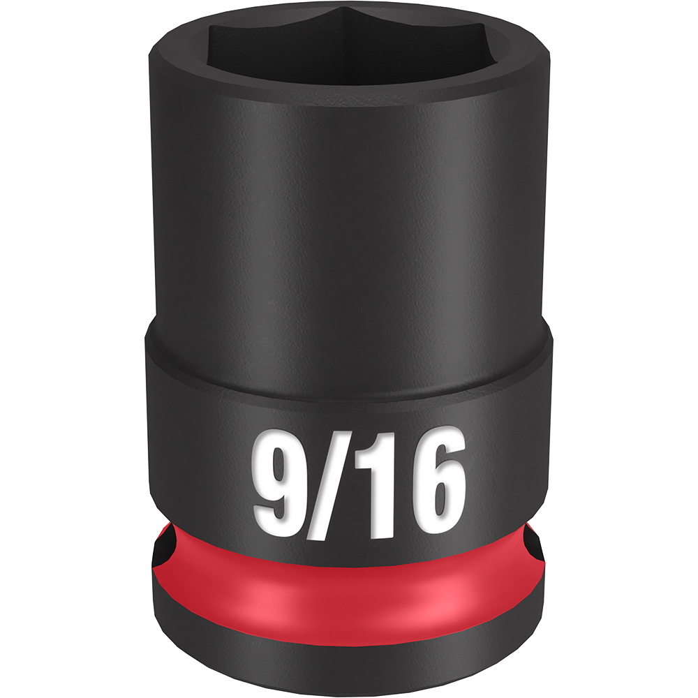 Product image for Milwaukee 49-66-6107 SHOCKWAVE™ Impact Duty 3/8" Drive 9/16" Standard 6-Point Socket