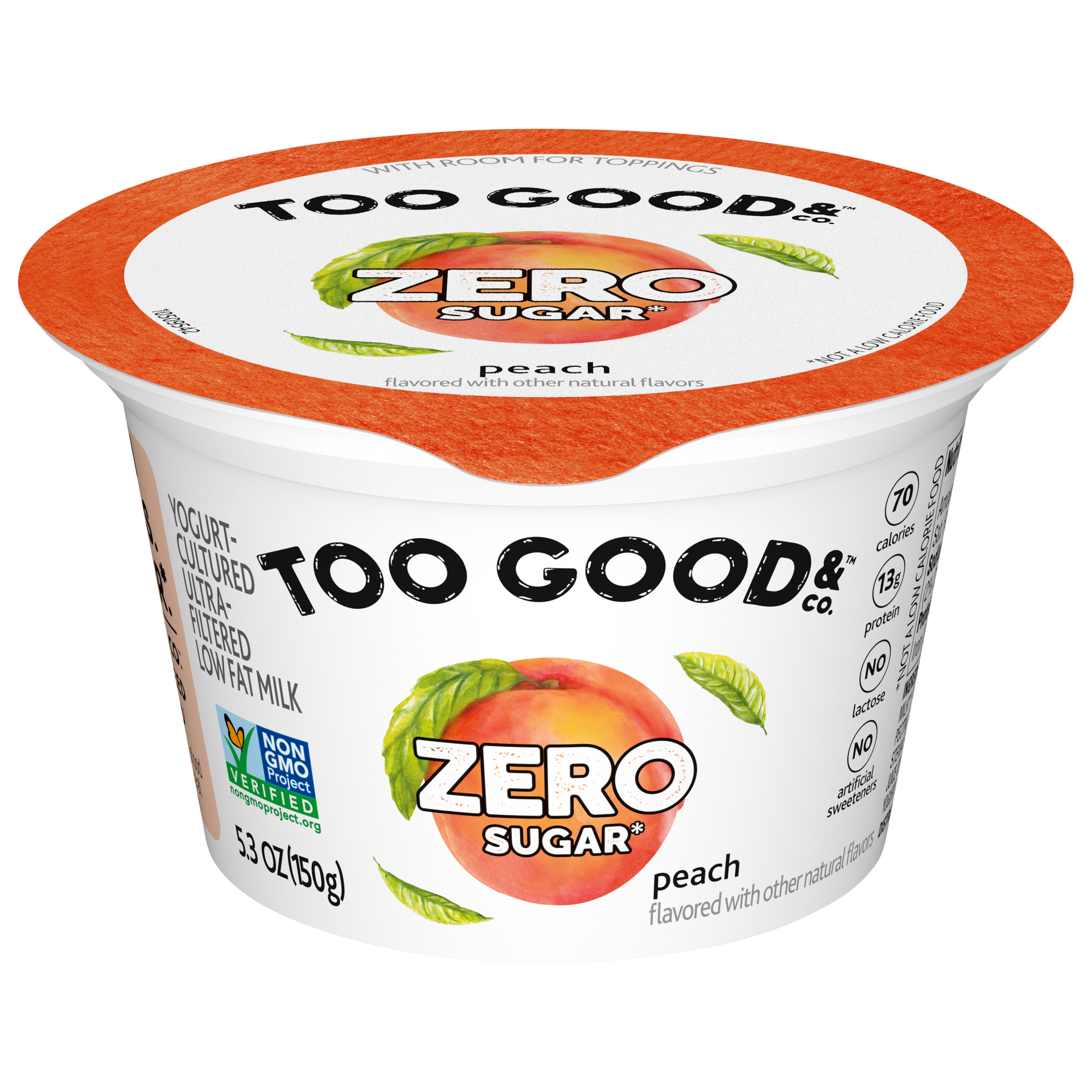 Too Good & Co. Zero Sugar Peach Yogurt