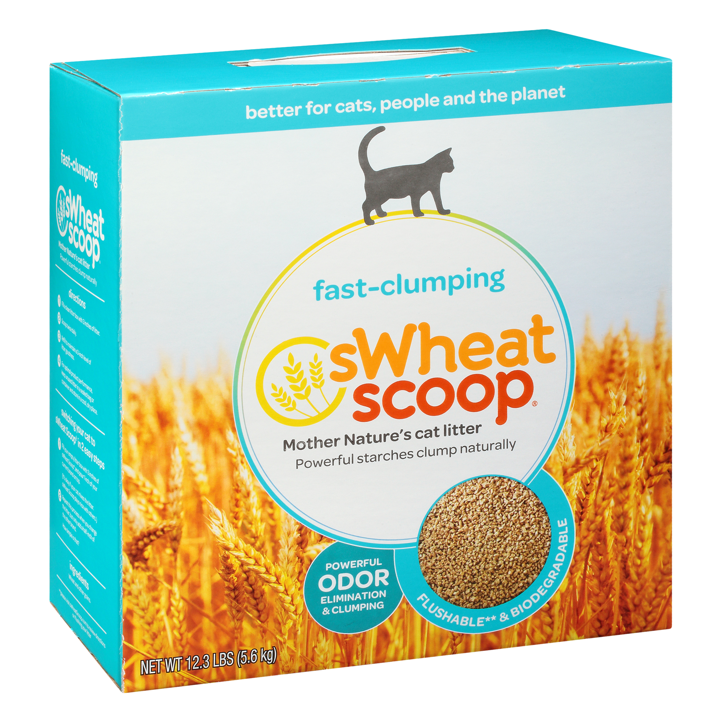 sWheat Scoop Fast-Clumping Cat Litter