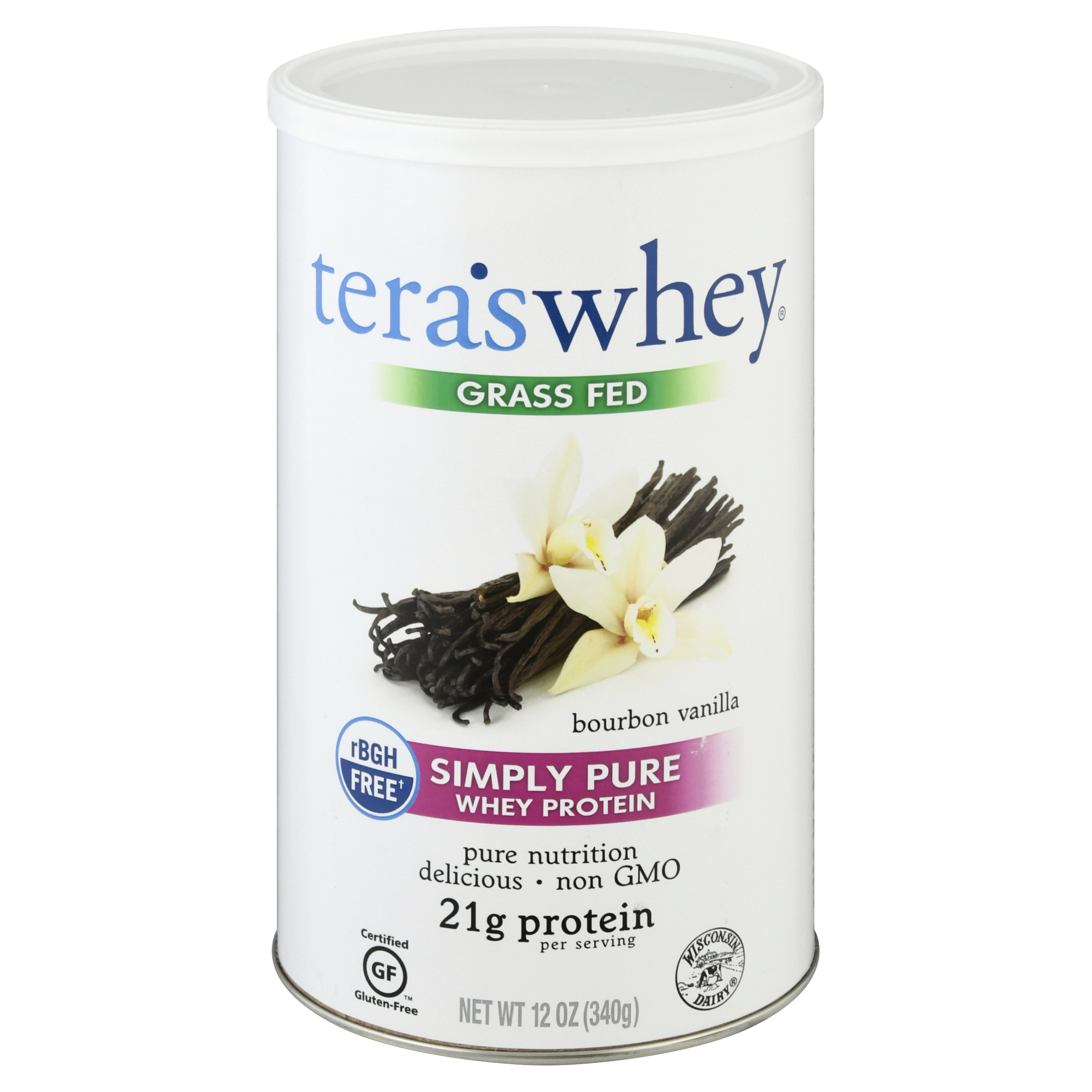 Tera's Whey Simply Pure  Grass Fed Bourbon Vanilla Whey Protein