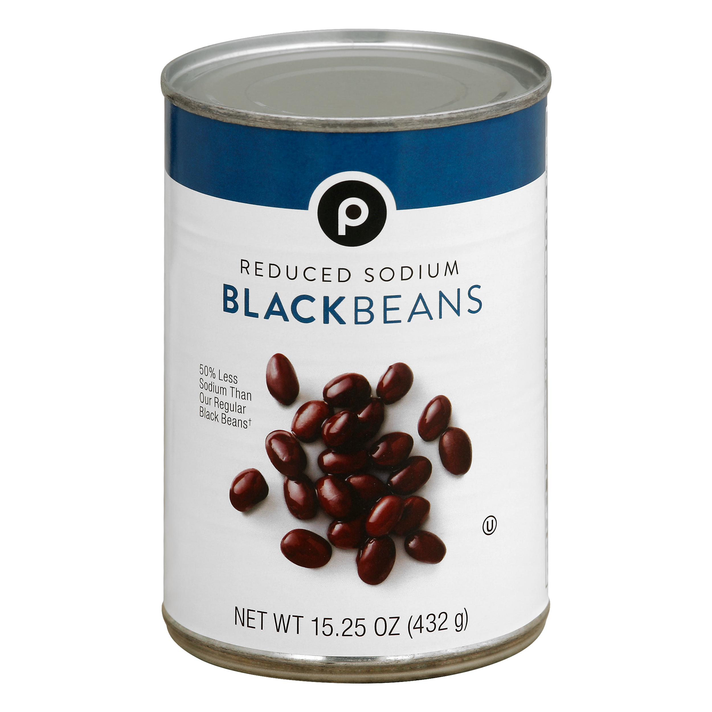 Publix Reduced Sodium Black Beans 15.25 oz CAN